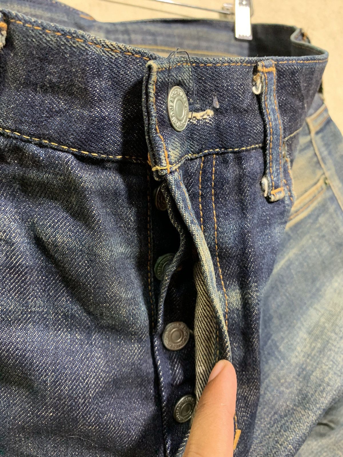 Japanese Brand × Takeo Kikuchi 🔥T.KIKUCHI SELVEDGE DENIM W37 Size US 37 - 9 Thumbnail