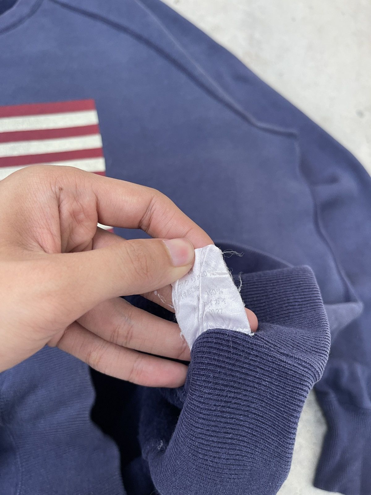 Polo Ralph Lauren × Ralph Lauren Vintage Polo Ralph Lauren USA Flag Sweatshirt Size US XL / EU 56 / 4 - 8 Thumbnail