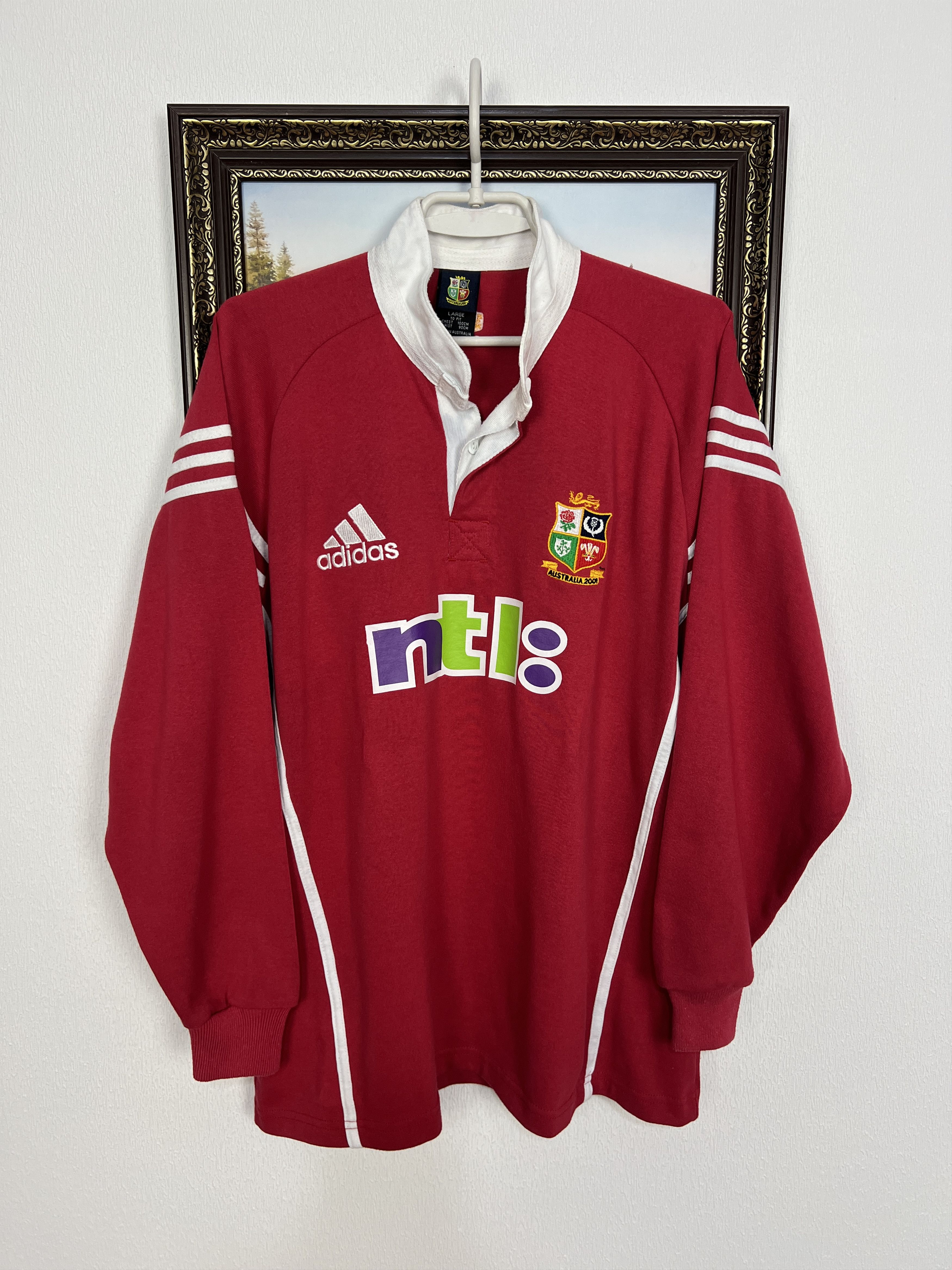 Adidas Vintage British & Irish Lions Rugby Union Shirt Jersey Size US L / EU 52-54 / 3 - 1 Thumbnail