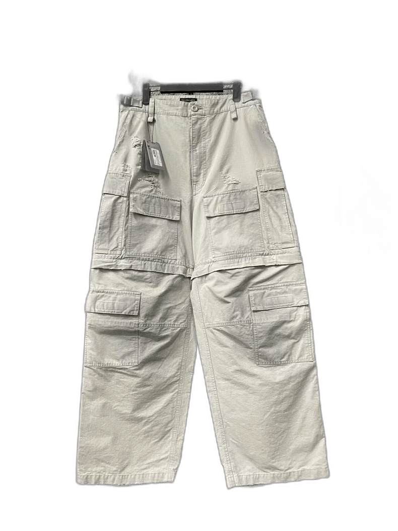 Balenciaga Balenciaga White Cargo Pants with Tags-yf Size US 44 / EU 60 - 1 Thumbnail