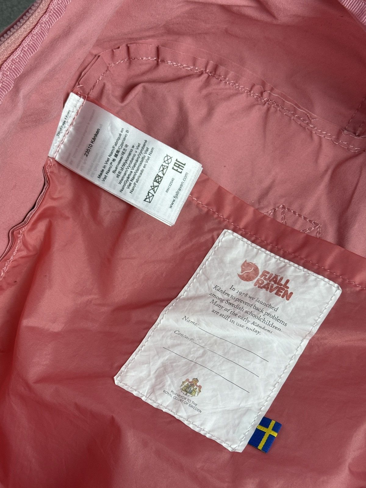 Fjallraven Fjallraven kanken pink backpack designer streetwear casual Size ONE SIZE - 5 Thumbnail