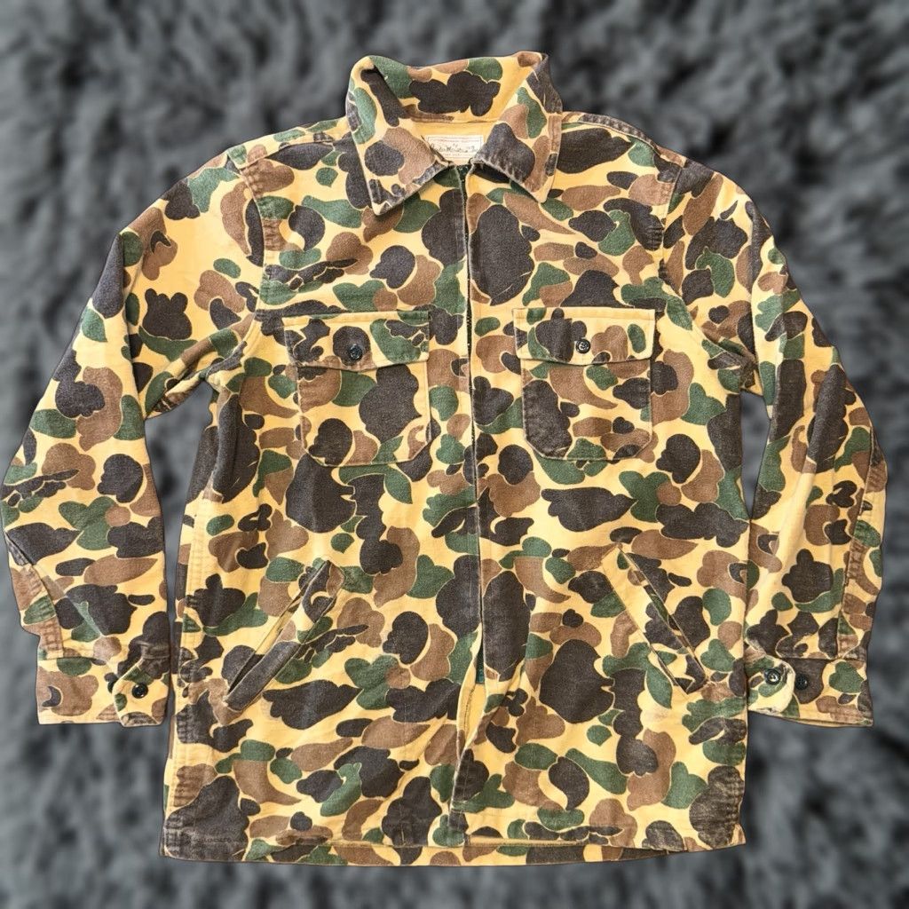Vintage VINTAGE 80’s Gander Mountain Clothing Camouflage Full Zip Chamois Men’s Shirt Medium Jacket Bomber Style Mens Size US M / EU 48-50 / 2 - 1 Thumbnail