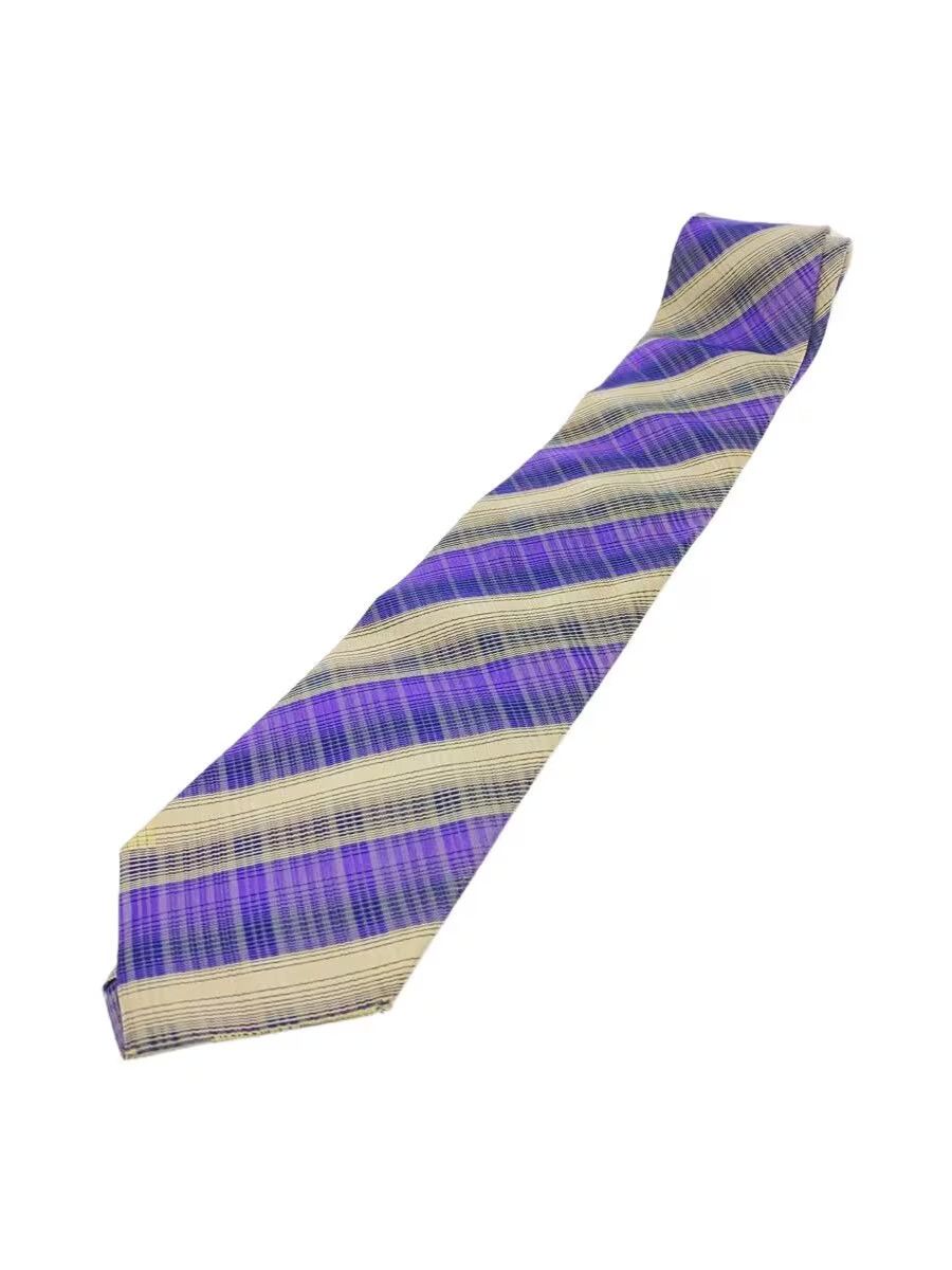 Yohji Yamamoto Asymmetrical Pattern Silk Tie Size ONE SIZE - 1 Thumbnail