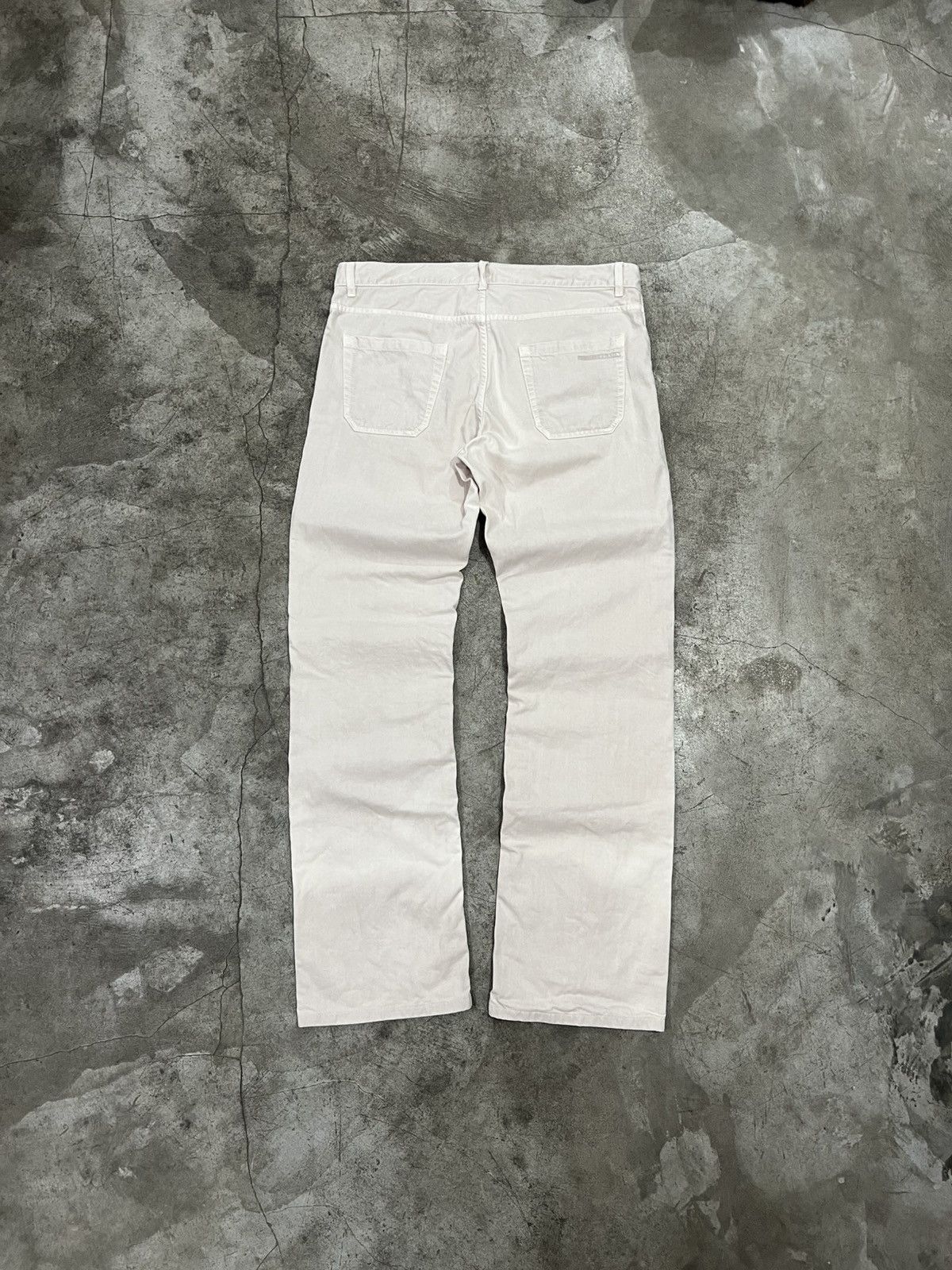 Prada Prada Small Logo Cream Classic Fit Denim Jeans Size US 36 / EU 52 - 1 Thumbnail