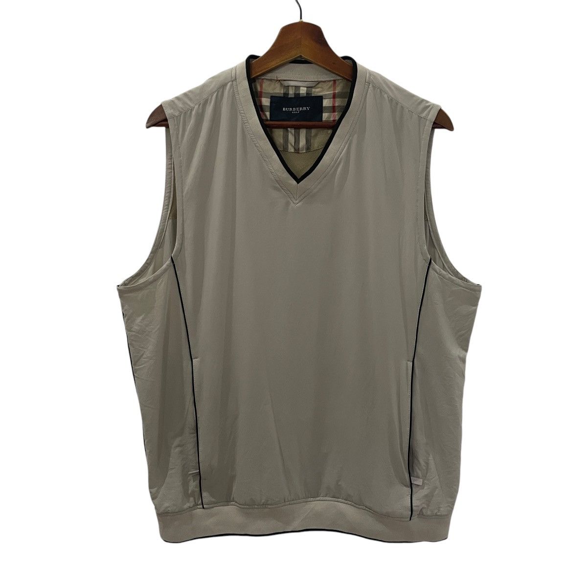 Burberry Burberry Golf Big Logo Sleeveless Jacket Size US L / EU 52-54 / 3 - 1 Thumbnail