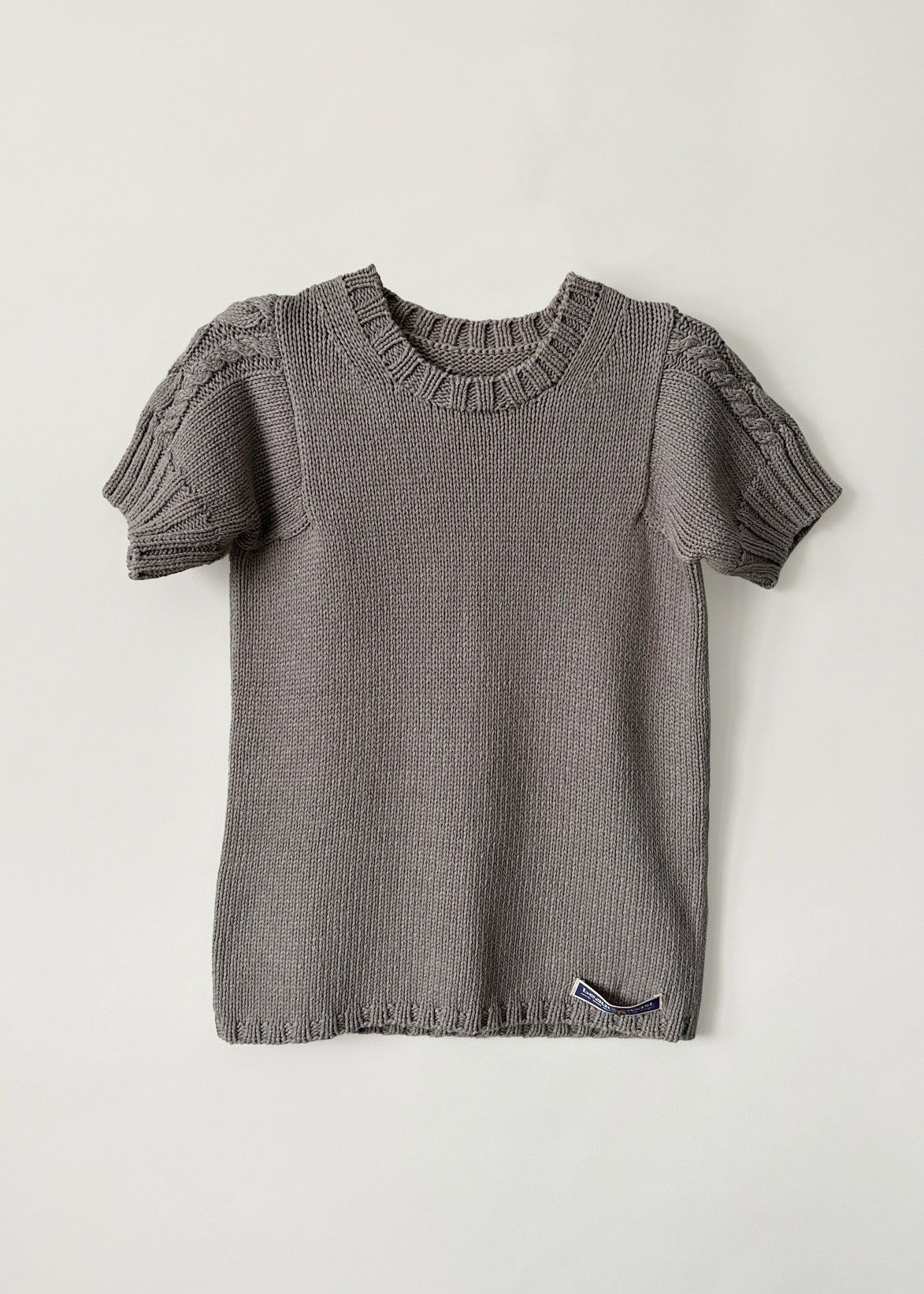 Beauty Beast BEAUTY:BEAST Vintage 90s Cable Knit Short Sleeved Sweater Size S / US 4 / IT 40 - 2 Thumbnail