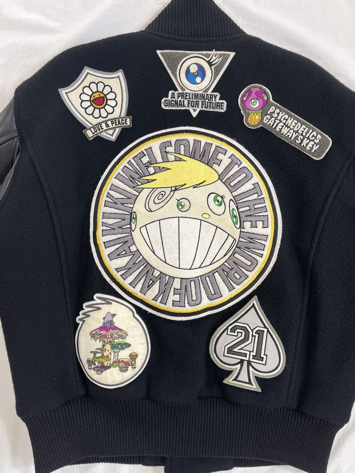 Issey Miyake Men AW99 1-of-50 Murakami Patch Emblems Varsity Jacket Size US M / EU 48-50 / 2 - 11 Thumbnail