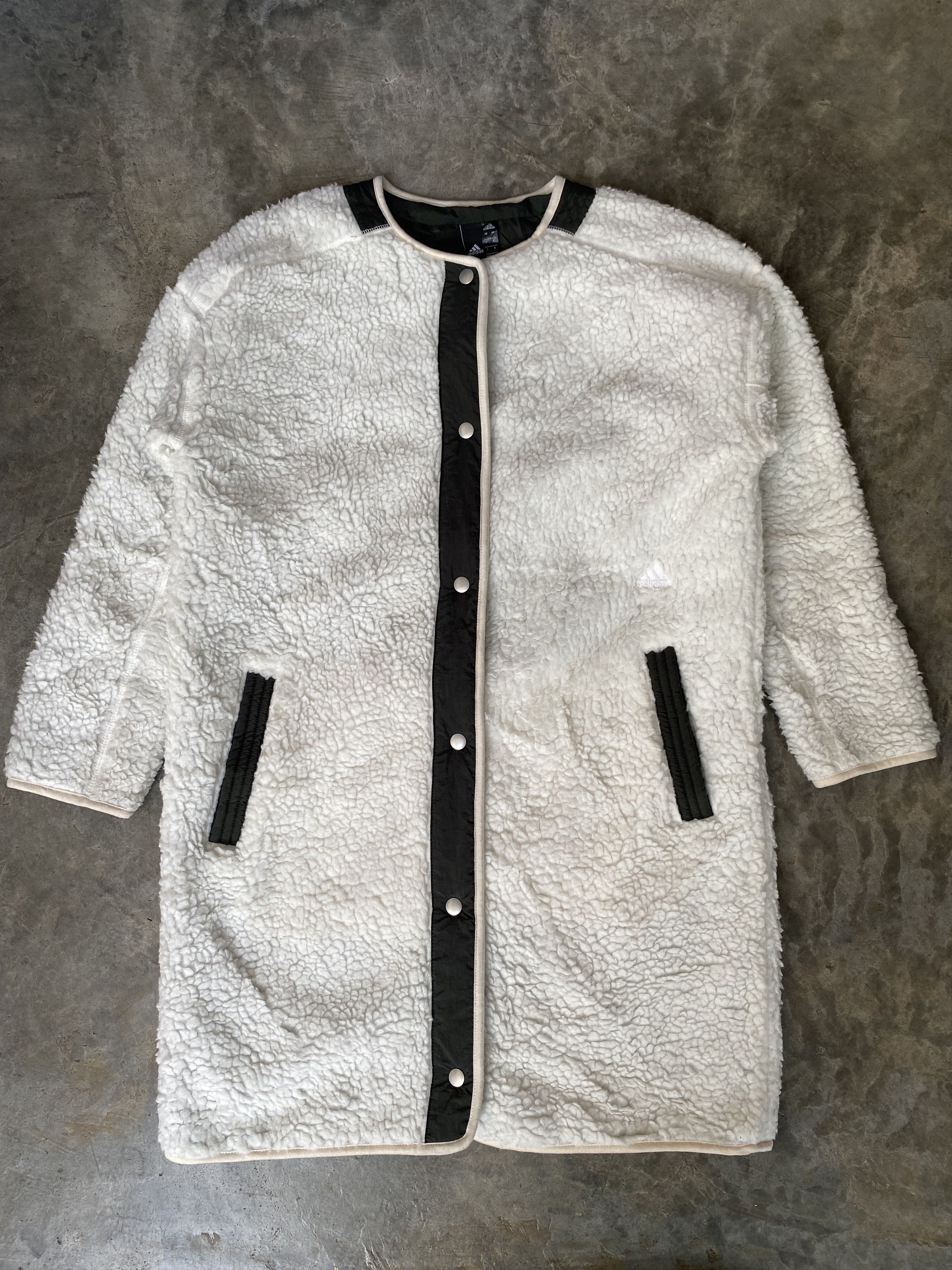 Adidas AWV002 Adidas Fleece Long Jacket Size US M / EU 48-50 / 2 - 10 Thumbnail