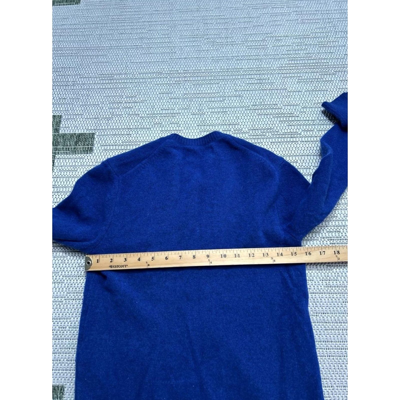 Everlane Everlane Sweater Womens XS Blue Wool Laine Knit Ribbed Trim Crew Neck Winter Size XS / US 0-2 / IT 36-38 - 5 Thumbnail