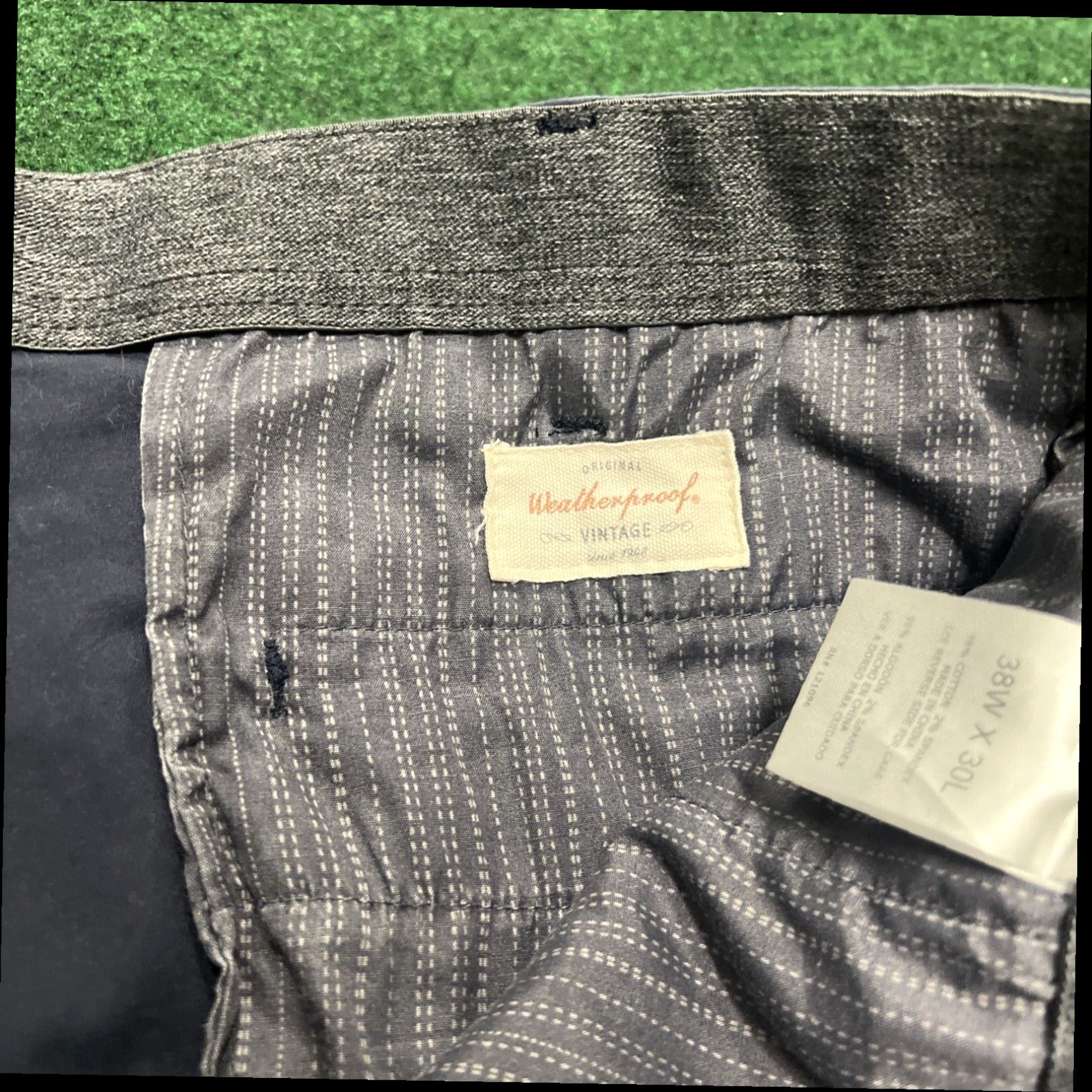 Weatherproof Original Weatherproof Vintage Men's 38x30 Navy Blue Pants Straight Leg Pockets Size US 38 / EU 54 - 5 Thumbnail