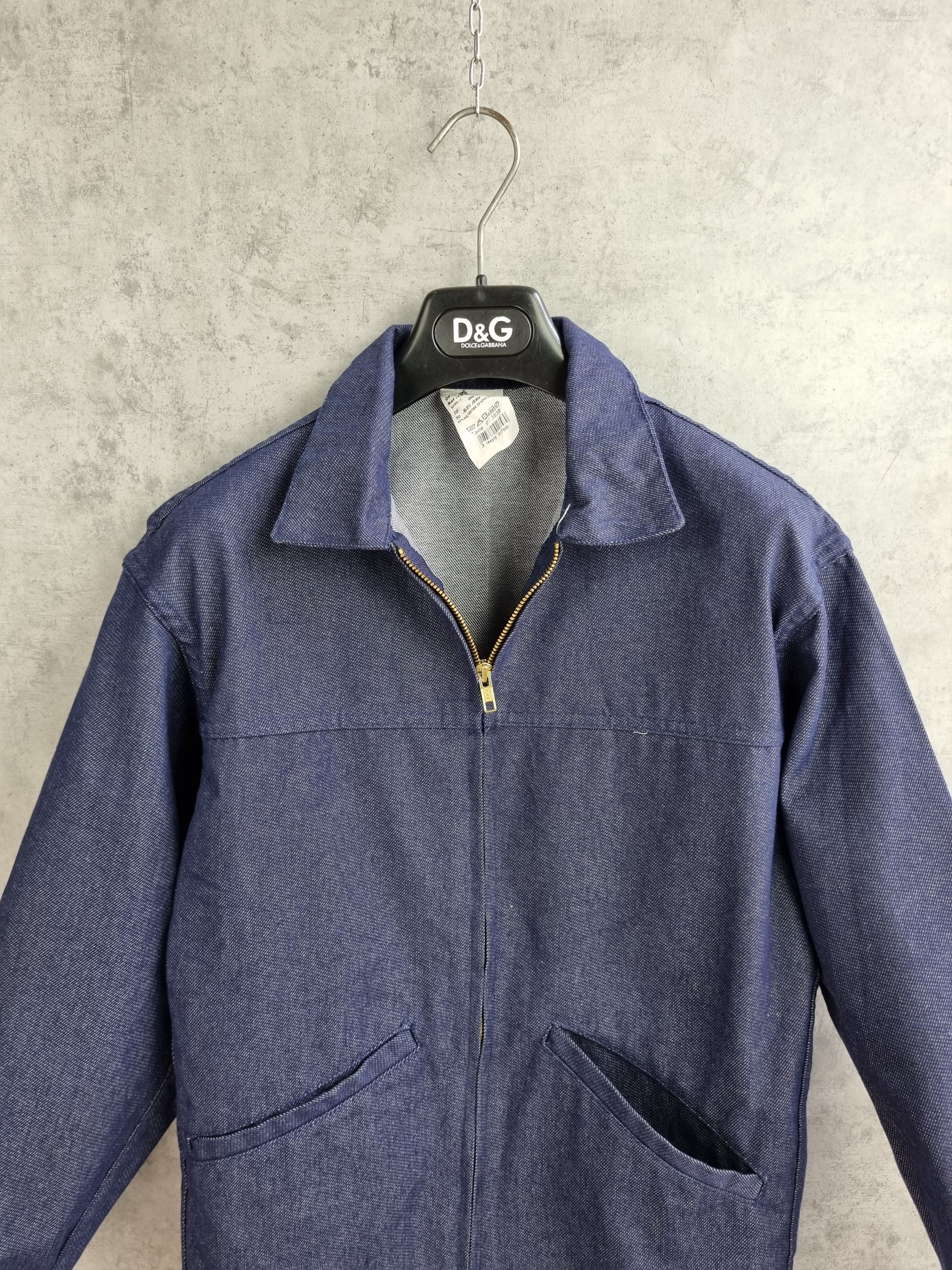 Vintage 90s French Chore Selvedge Denim Bomber Size US M / EU 48-50 / 2 - 8 Thumbnail