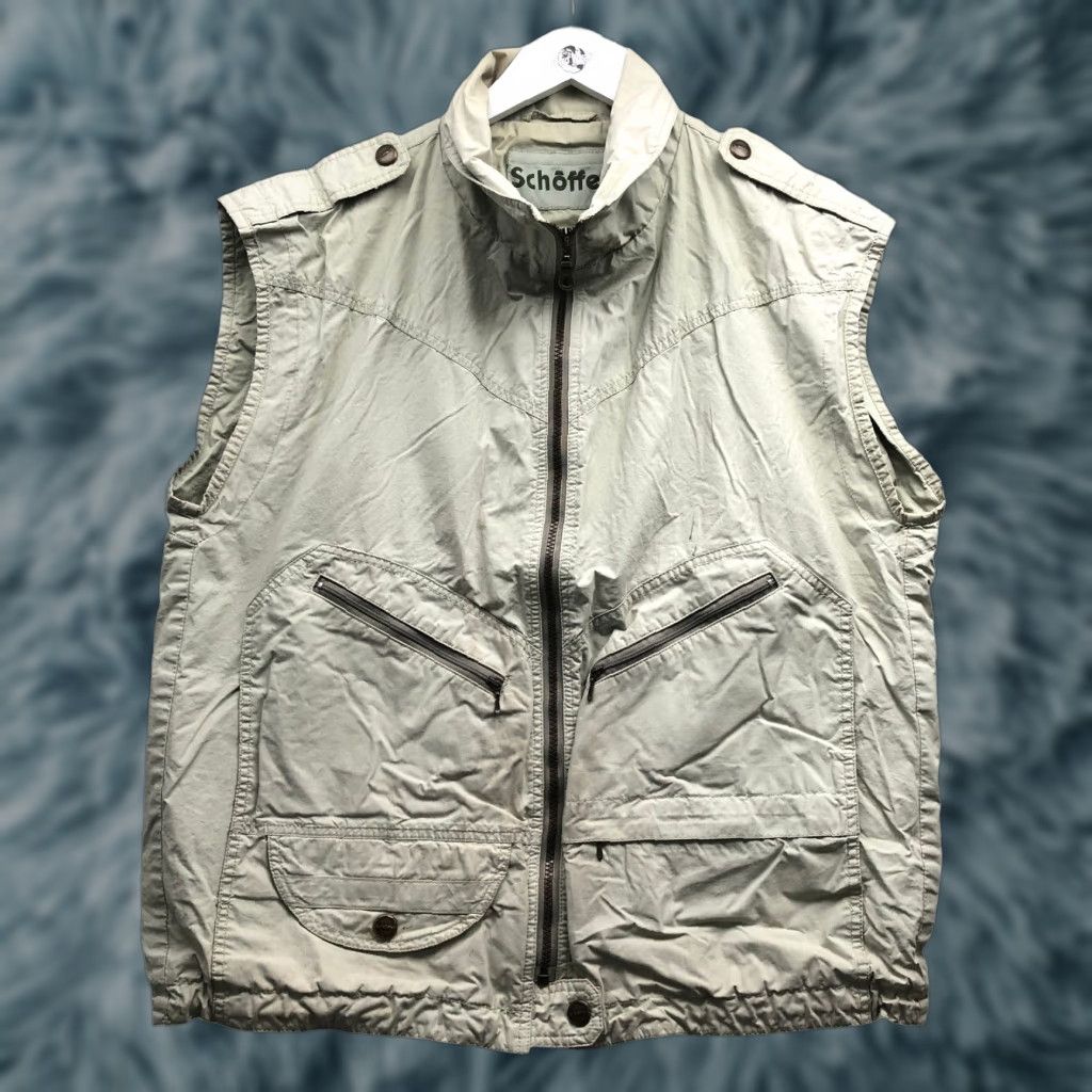 Vintage VINTAGE Schöffel Gibson 7110 Gilet Utility Vest Jacket Mens XL Beige Size US XL / EU 56 / 4 - 1 Thumbnail