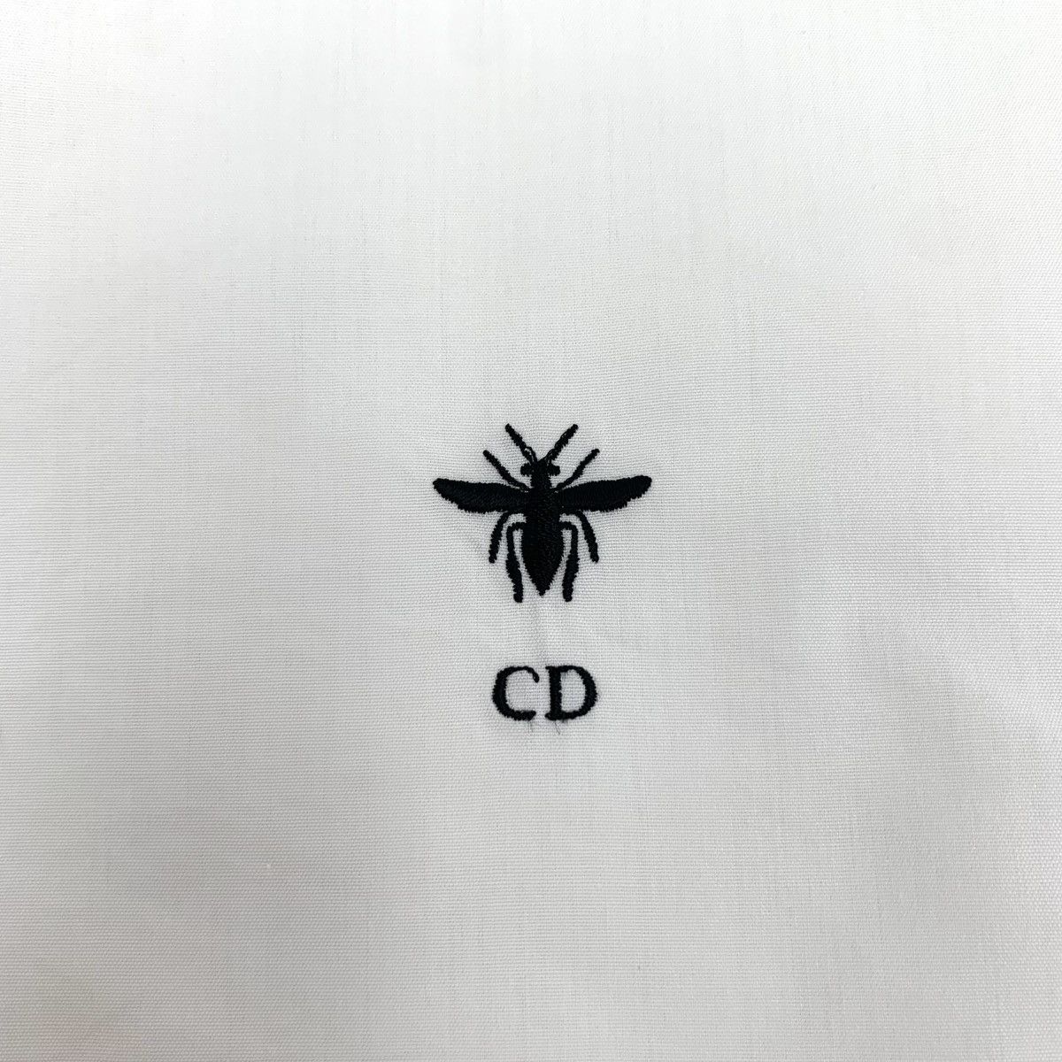 Dior Dior Off-white Bee Embroidery Short Sleeve Shirt K26WX Size XXS / US 00 / IT 34 - 5 Thumbnail