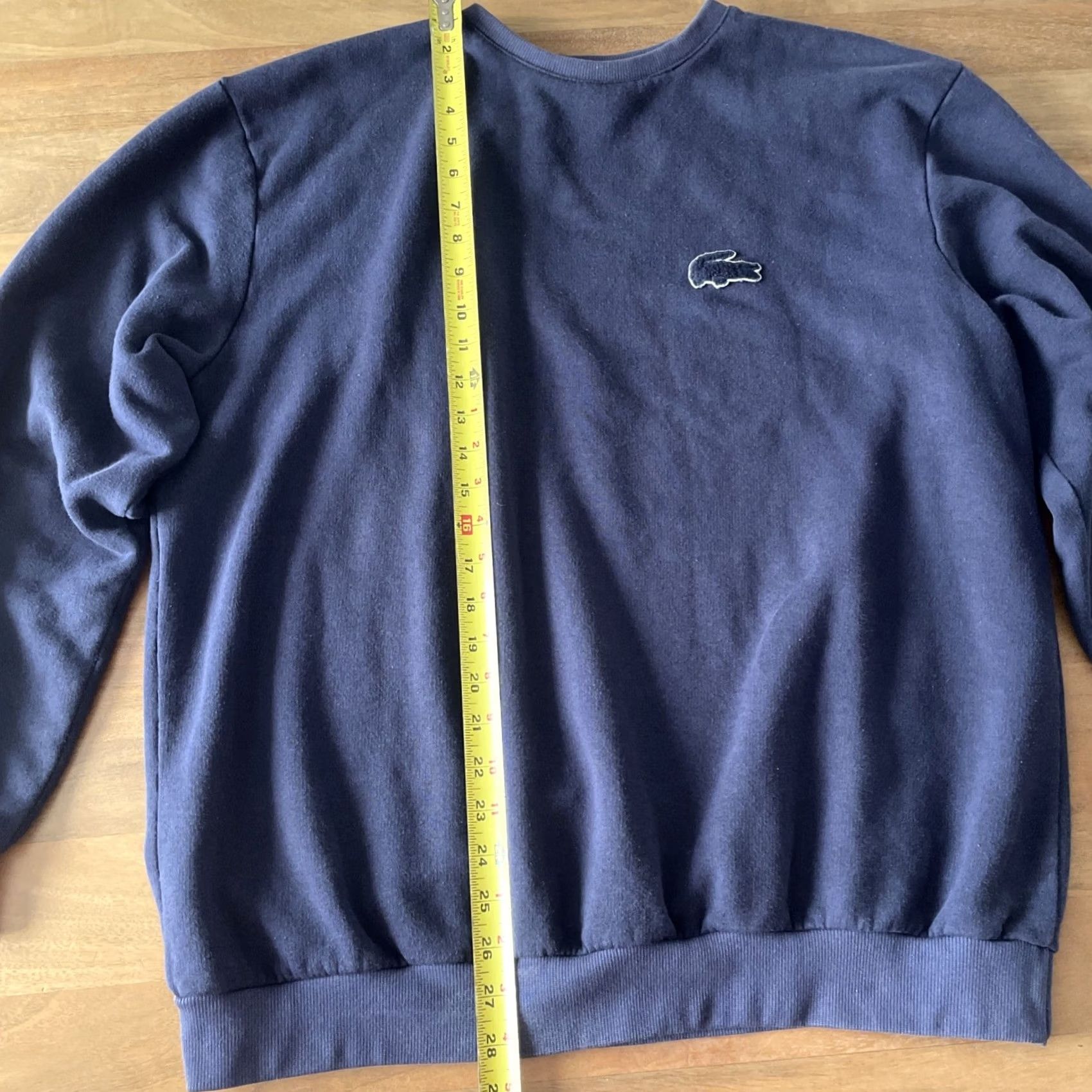 Lacoste Lacoste Sweatshirt Mens XL Navy Blue Crewneck Pullover Big Croc Embroidered Logo Sweatshirt Mens XL Navy Blue Crewneck Pullover Embroidered Logo Size US XL / EU 56 / 4 - 7 Thumbnail