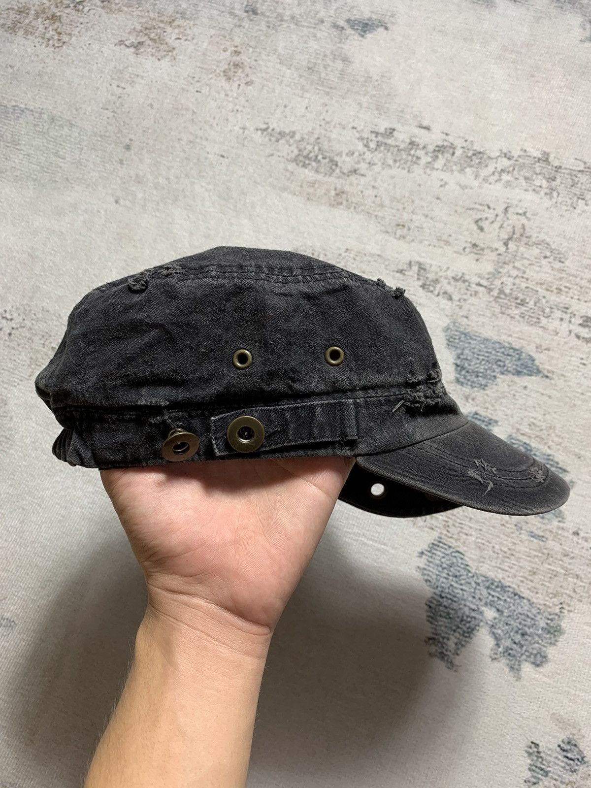 14th Addiction × Beauty Beast × KMRii Japanese Faded Studded Distressed Hat Undefined Size ONE SIZE - 3 Thumbnail