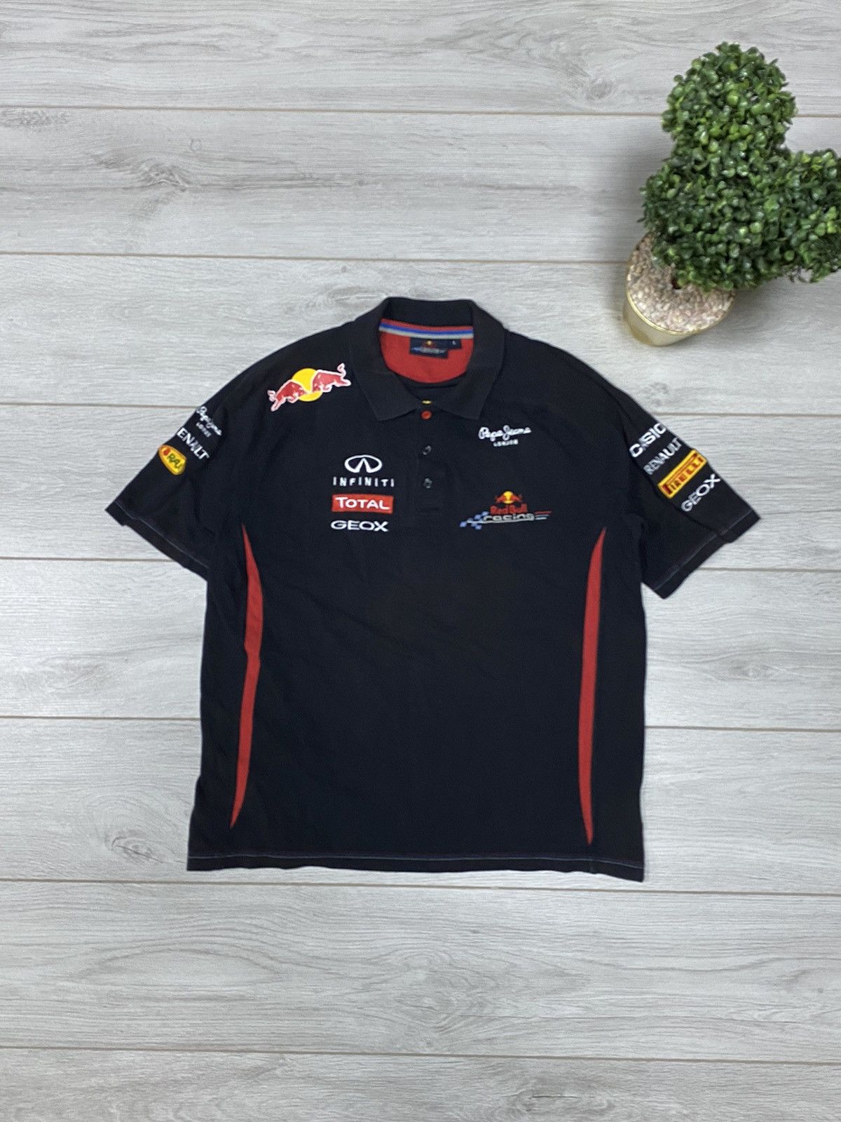 Pepe Jeans Red Bull infinity Pirelli big logo polo racing Size US L / EU 52-54 / 3 - 2 Thumbnail
