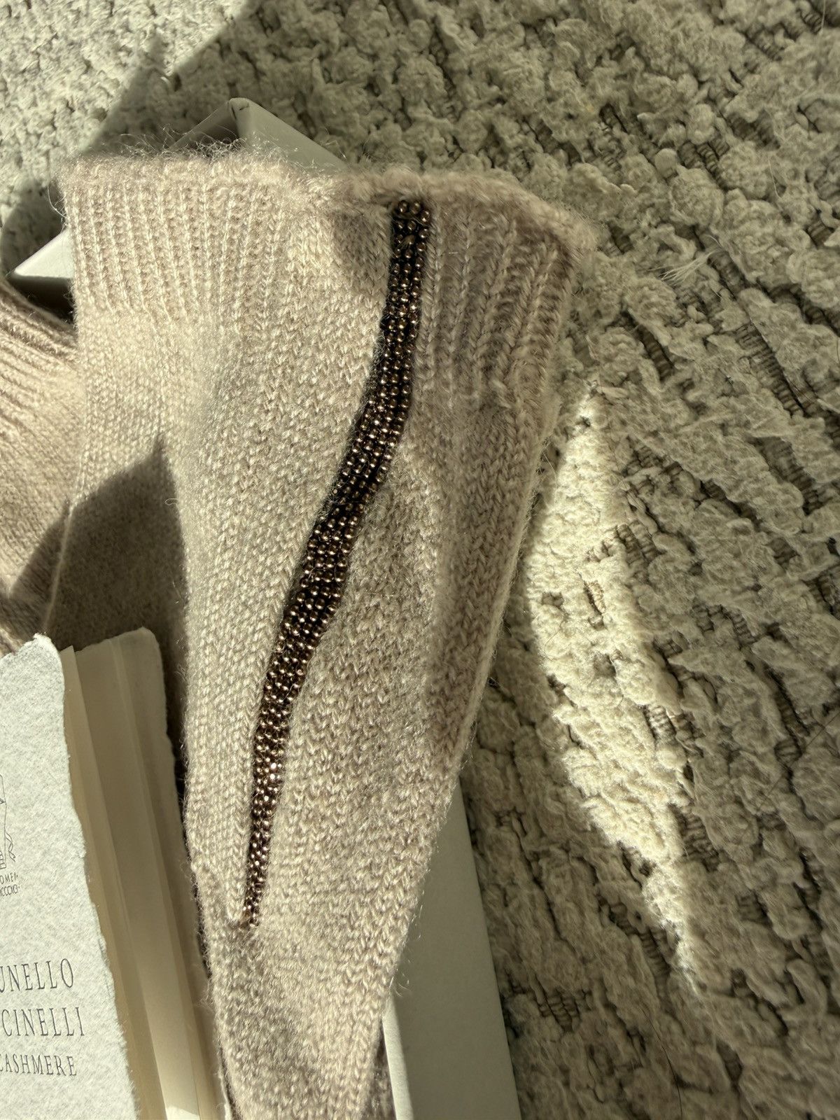 Brunello Cucinelli NWT Brunello Cucinelli Cashmere Glove w/ Monili Detai Size ONE SIZE - 5 Thumbnail