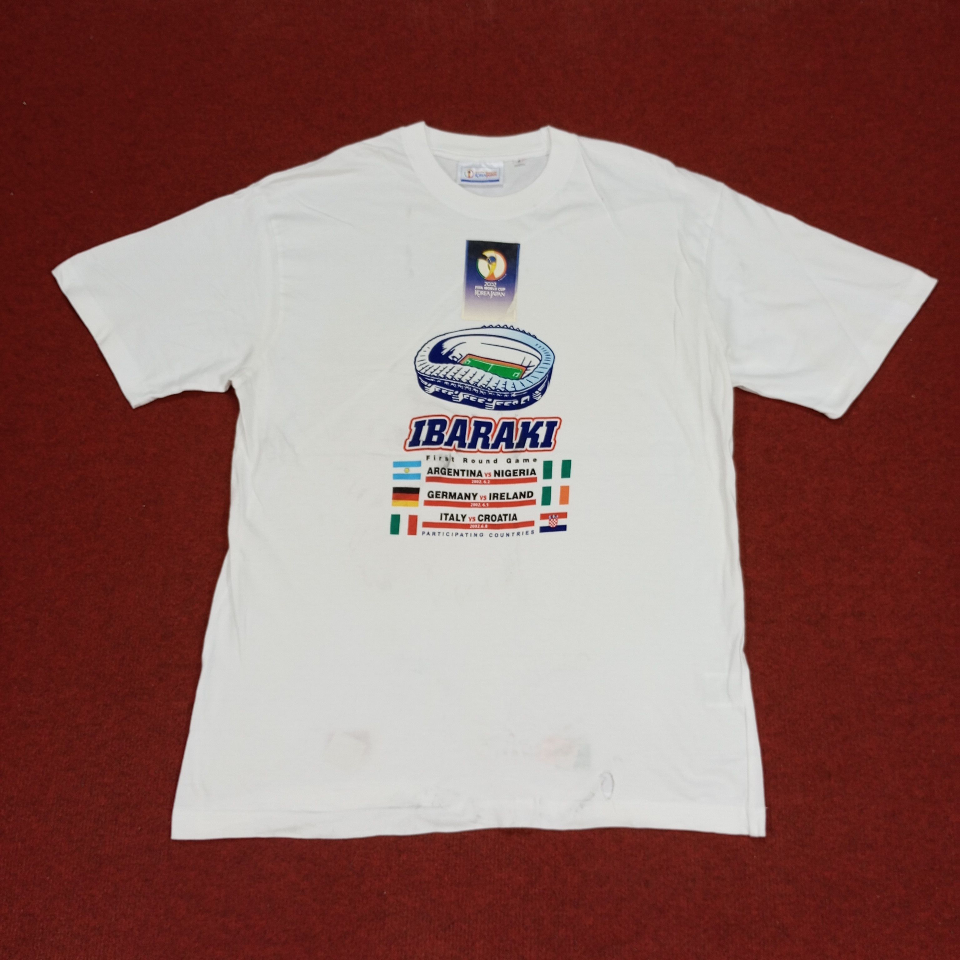 Vintage 2002 Fifa World Cup Korea Japan Promo Style Tshirt Size US L / EU 52-54 / 3 - 1 Thumbnail