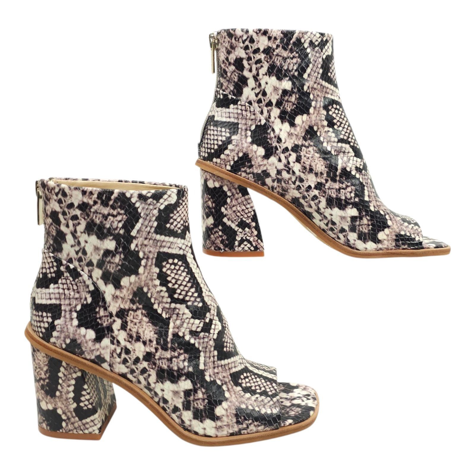 Vince Camuto Vince Camuto Bebinder Peep Toe Ankle Boot Womens 5.5 Snake Size US 5.5 / IT 35.5 - 12 Thumbnail