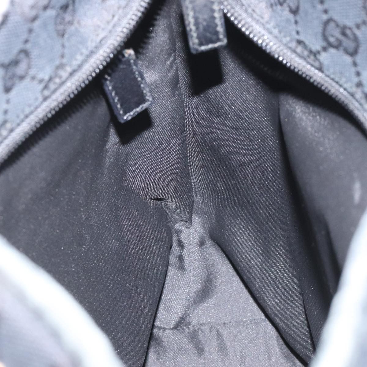 Gucci GUCCI GG Canvas Sherry Line Tote Bag Black White 019 0402 Size ONE SIZE - 19 Thumbnail