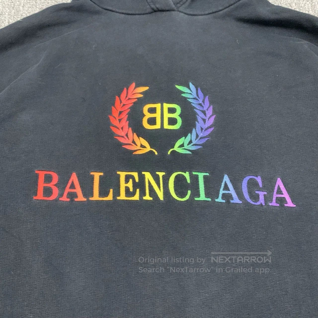 Balenciaga balenciaga black graphic hoodie for women. Size US XXS / EU 40 - 8 Thumbnail