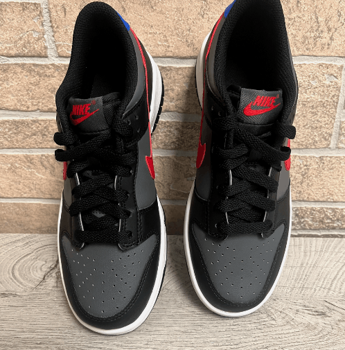 5 Y Nike Dunk Low Black Blue University Red