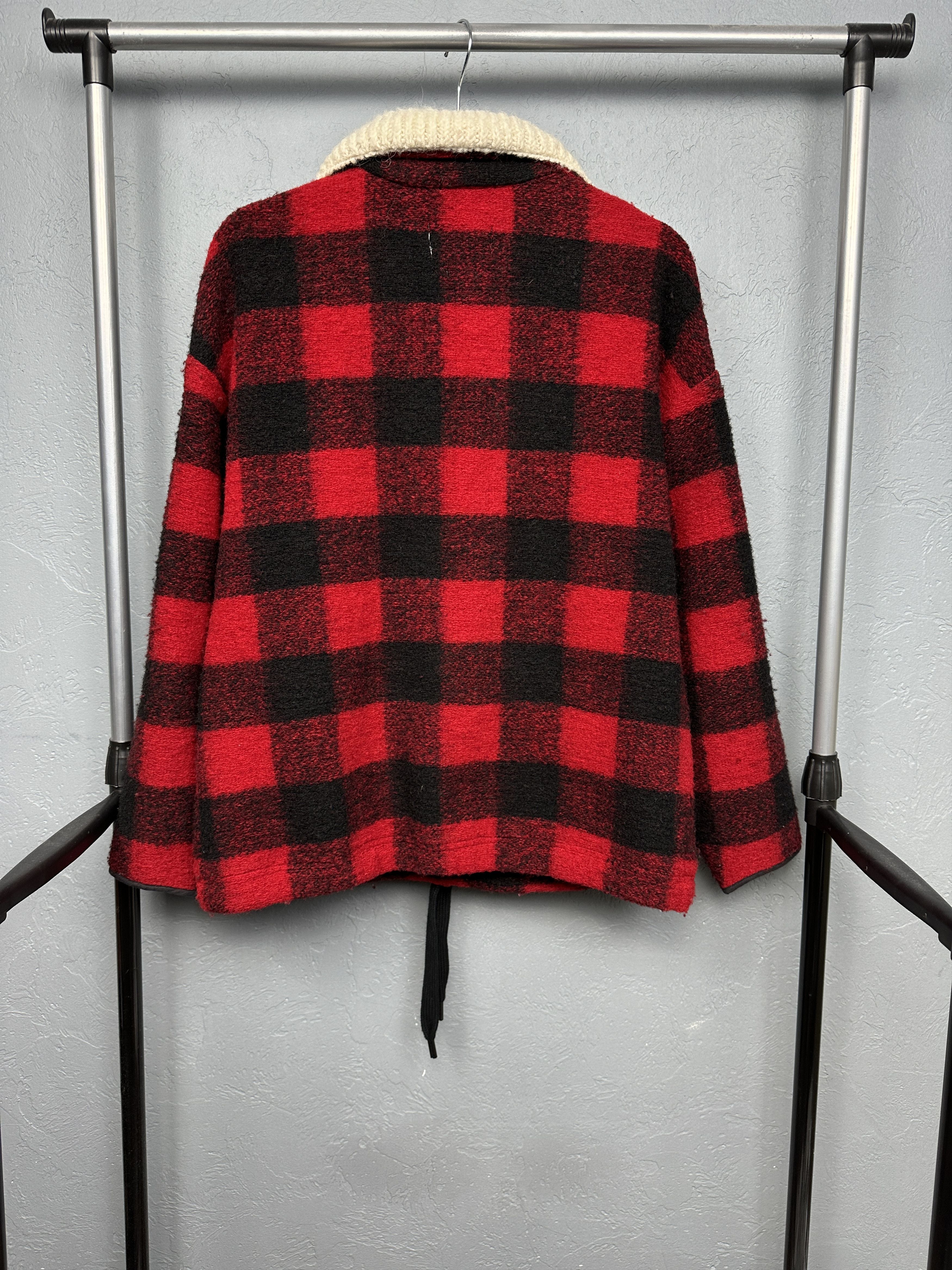 Isabel Marant Etoile Isabel Marant Etoile Buffalo Plaid Sherpa Wool Jacket Size S / US 4 / IT 40 - 8 Thumbnail