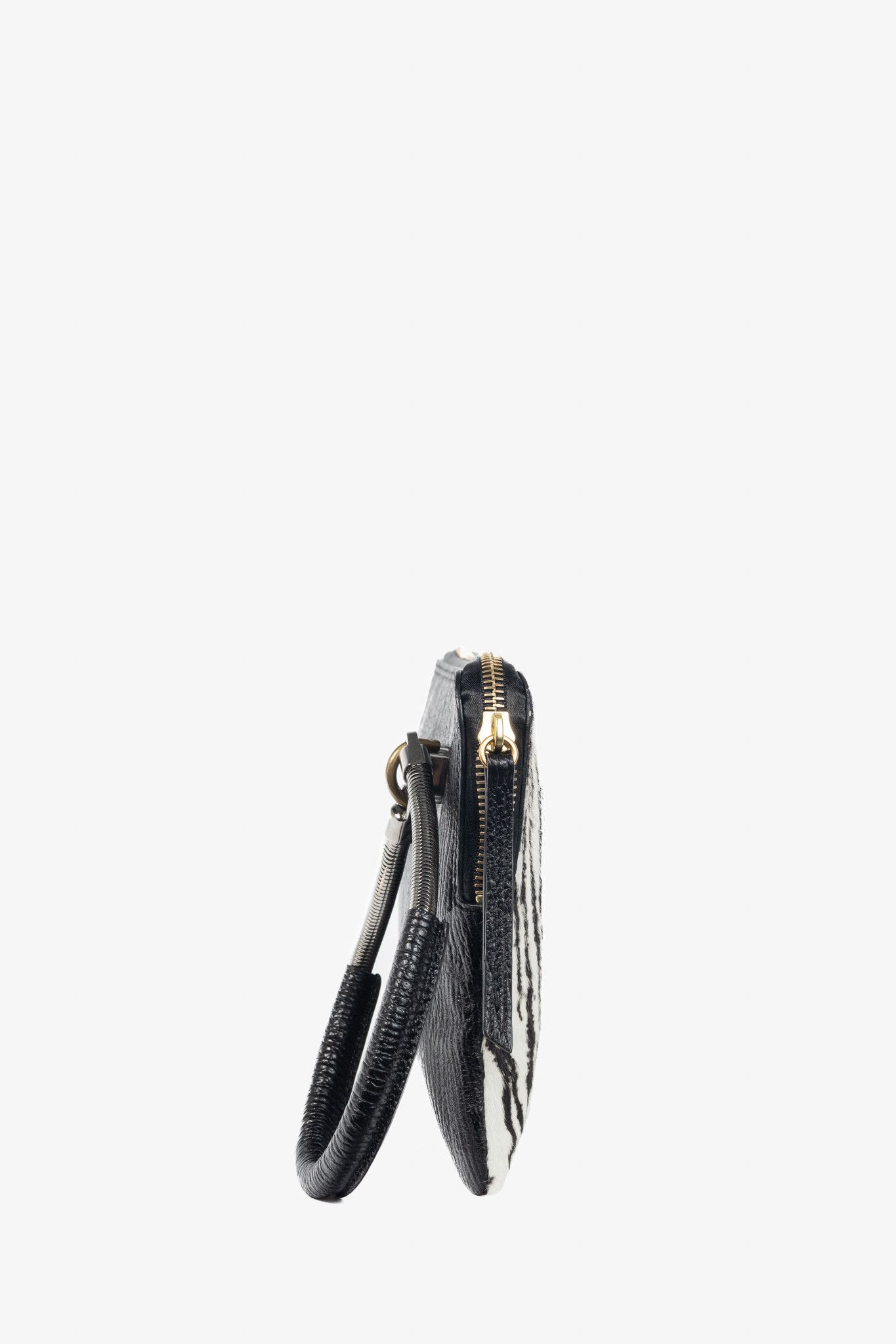 Lanvin Lanvin Zebra Pony-Hair & Leather Oversized Clutch Size ONE SIZE - 3 Thumbnail