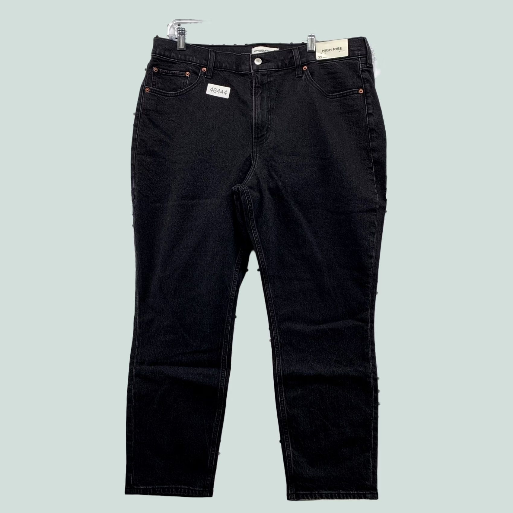 Abercrombie & Fitch Abercrombie & Fitch Jeans Womens Black Highrise 33 Short 36x26 Denim 90s Size 24" / US 00 / IT 34 - 1 Thumbnail