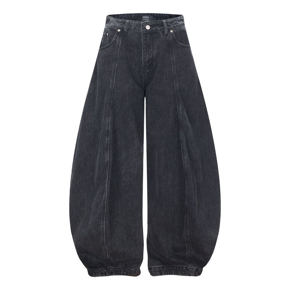 Vintage Men's loose-fitting washed distressed punk scimitar jeans Size US 32 / EU 48 - 1 Thumbnail
