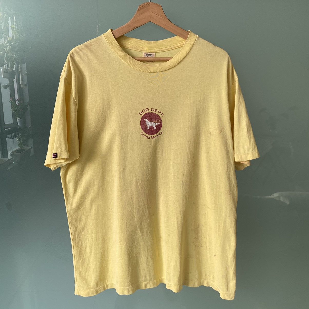 Japanese Brand Thrashed Faded Vintage 90s Dog Dept Santa Monica ERD GRUNGE Size US L / EU 52-54 / 3 - 1 Thumbnail