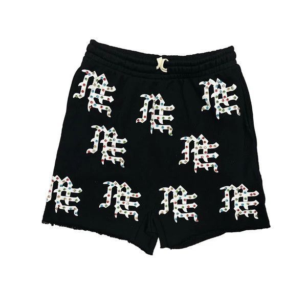 Other Mixed Emotion ME Logo Shorts Black Rhinestone Size US 32 / EU 48 - 1 Preview