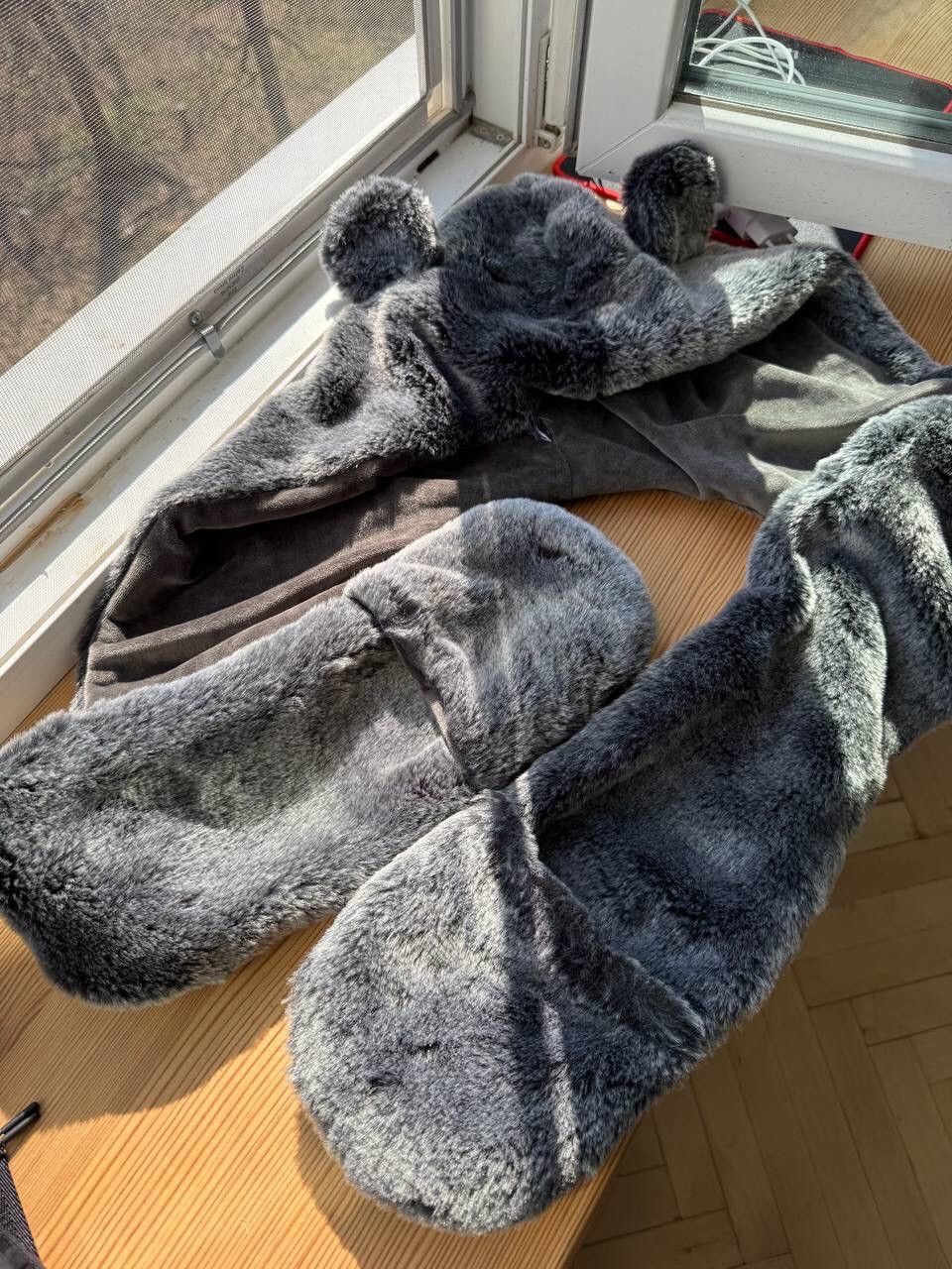 Japanese Brand × Vintage Vintage Avant Garde Mohair Fuzzy Hat Ushanka Size ONE SIZE - 2 Thumbnail
