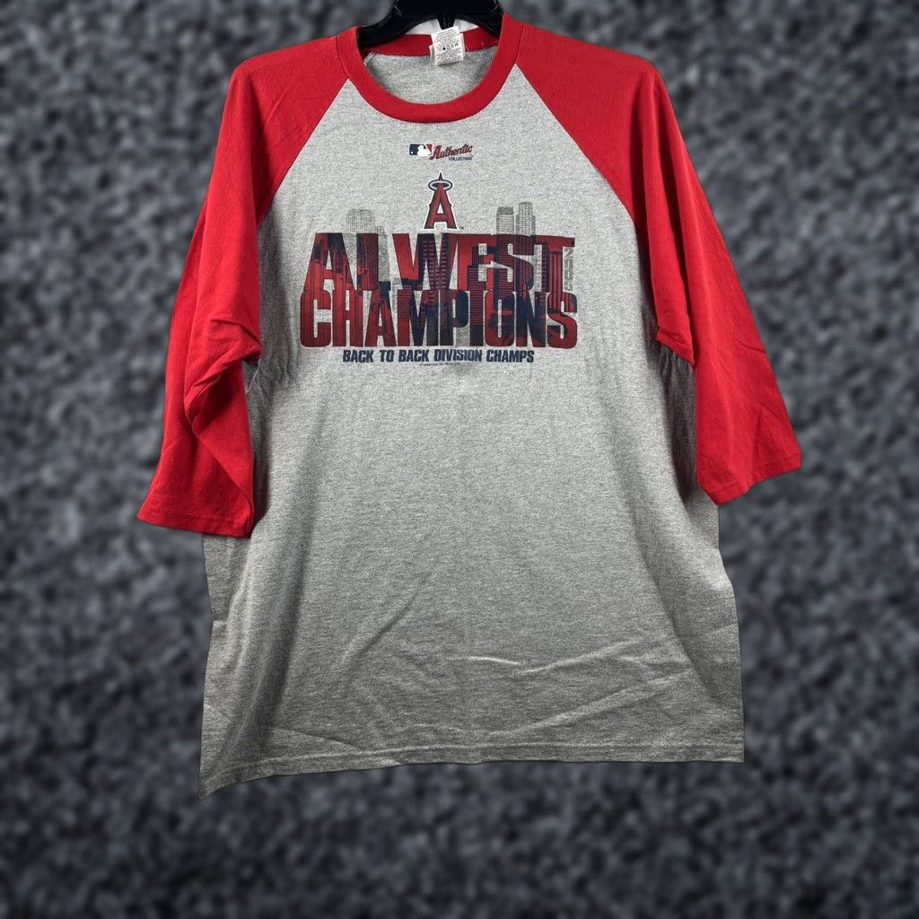 Vintage VINTAGE Lee Sports Angeles Baseball Tee Men’s XL Gray Red Shirt Size US XL / EU 56 / 4 - 1 Thumbnail