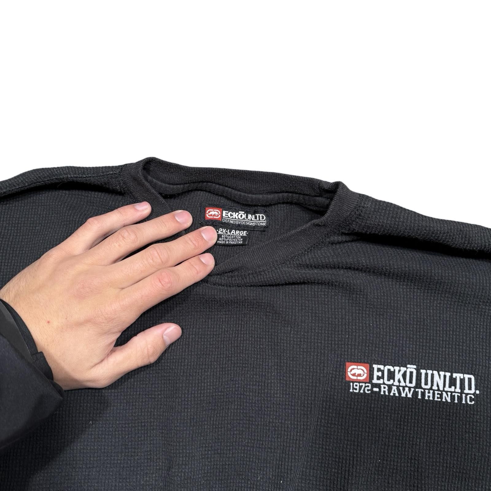 Ecko Unltd. Ecko Unltd. Rawthentic Long Sleeve Thermal Shirt Size US XXL / EU 58 / 5 - 2 Thumbnail