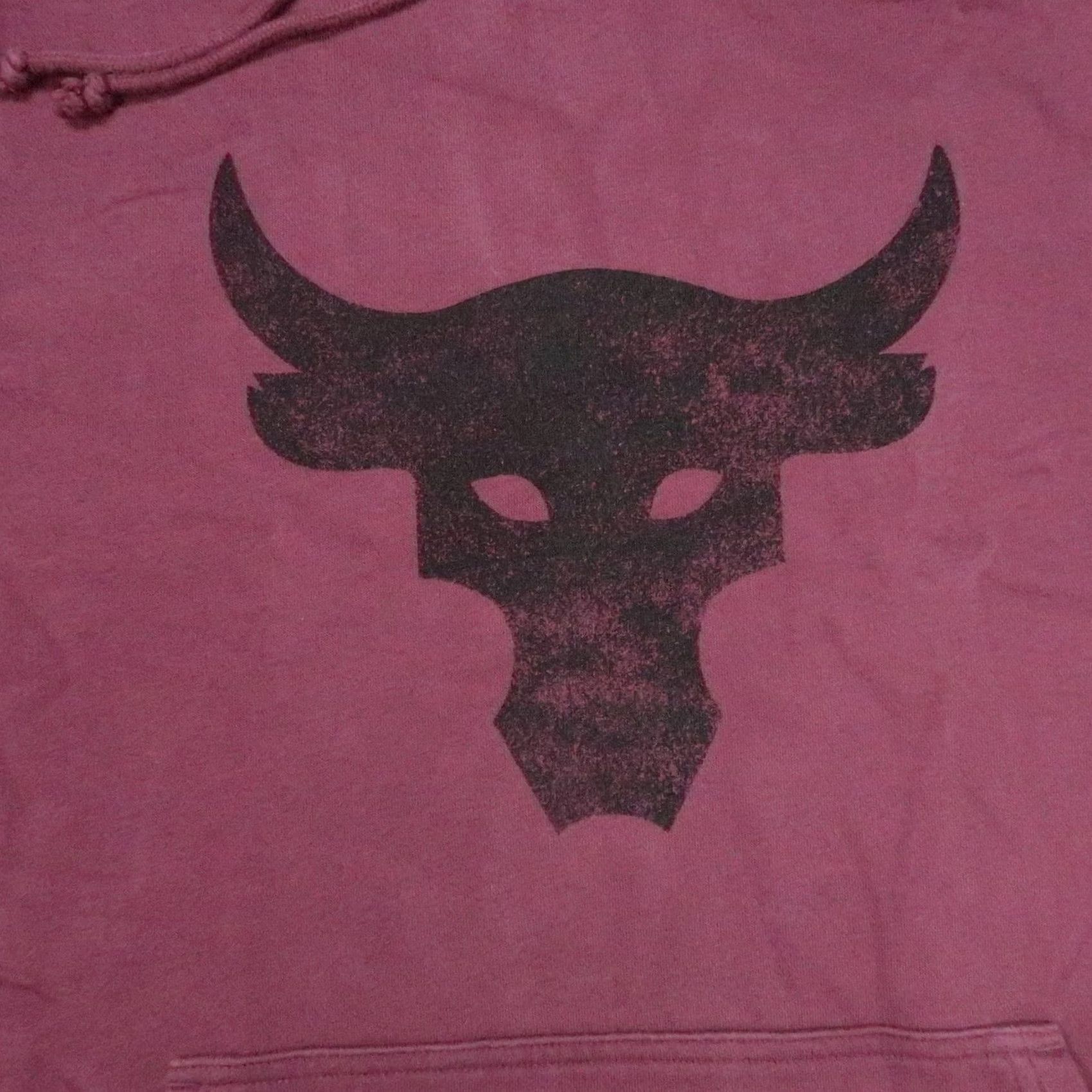Under Armour Under Armour Hoodie Mens M Regular Purple Project Rock Logo Pullover Hooded Pockets Shirt Style Graphic Print Size US M / EU 48-50 / 2 - 4 Thumbnail