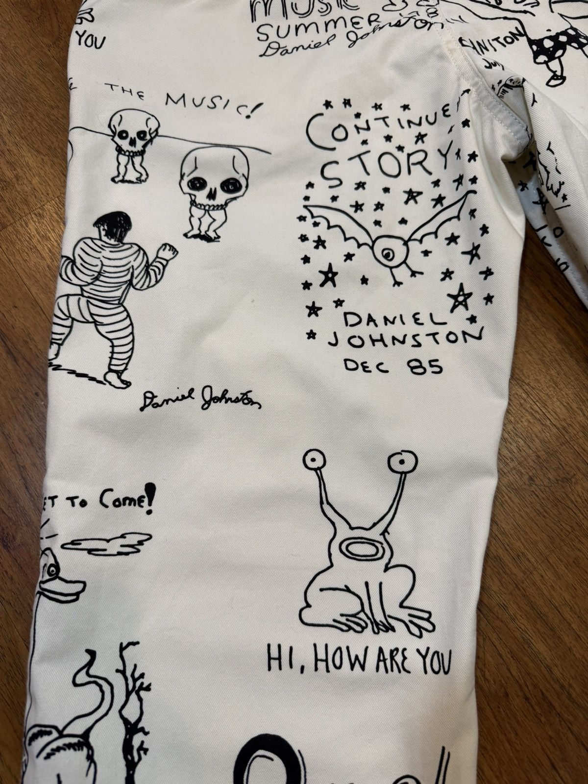 Vans Vans Chino Loose Fit Pants Daniel Johnston Art White 28 30 Size US 28 / EU 44 - 3 Thumbnail
