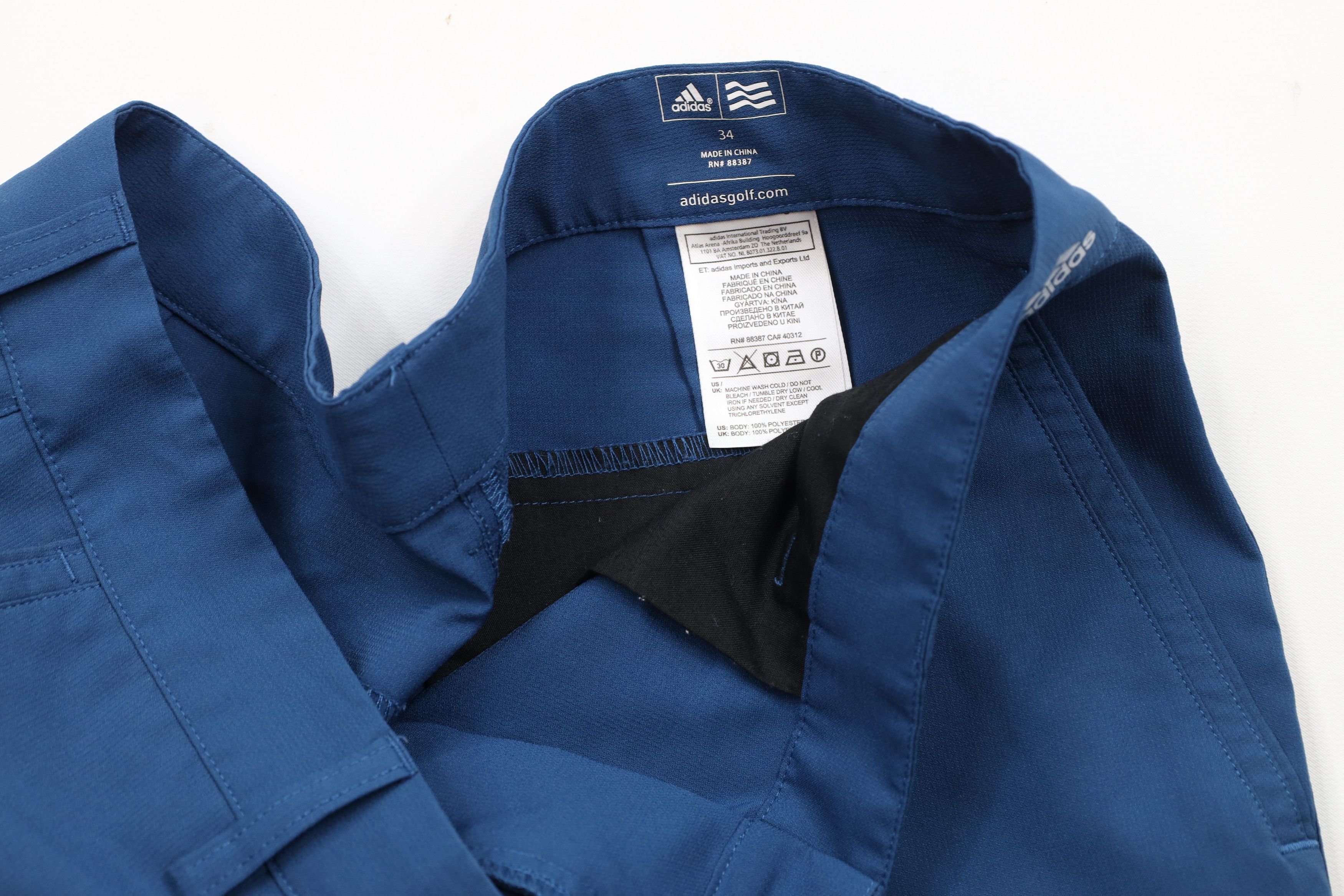 Adidas × Vintage Adidas Golf Adizero Tech Golfing Chino Shorts Blue Polyester Size US 34 / EU 50 - 7 Thumbnail
