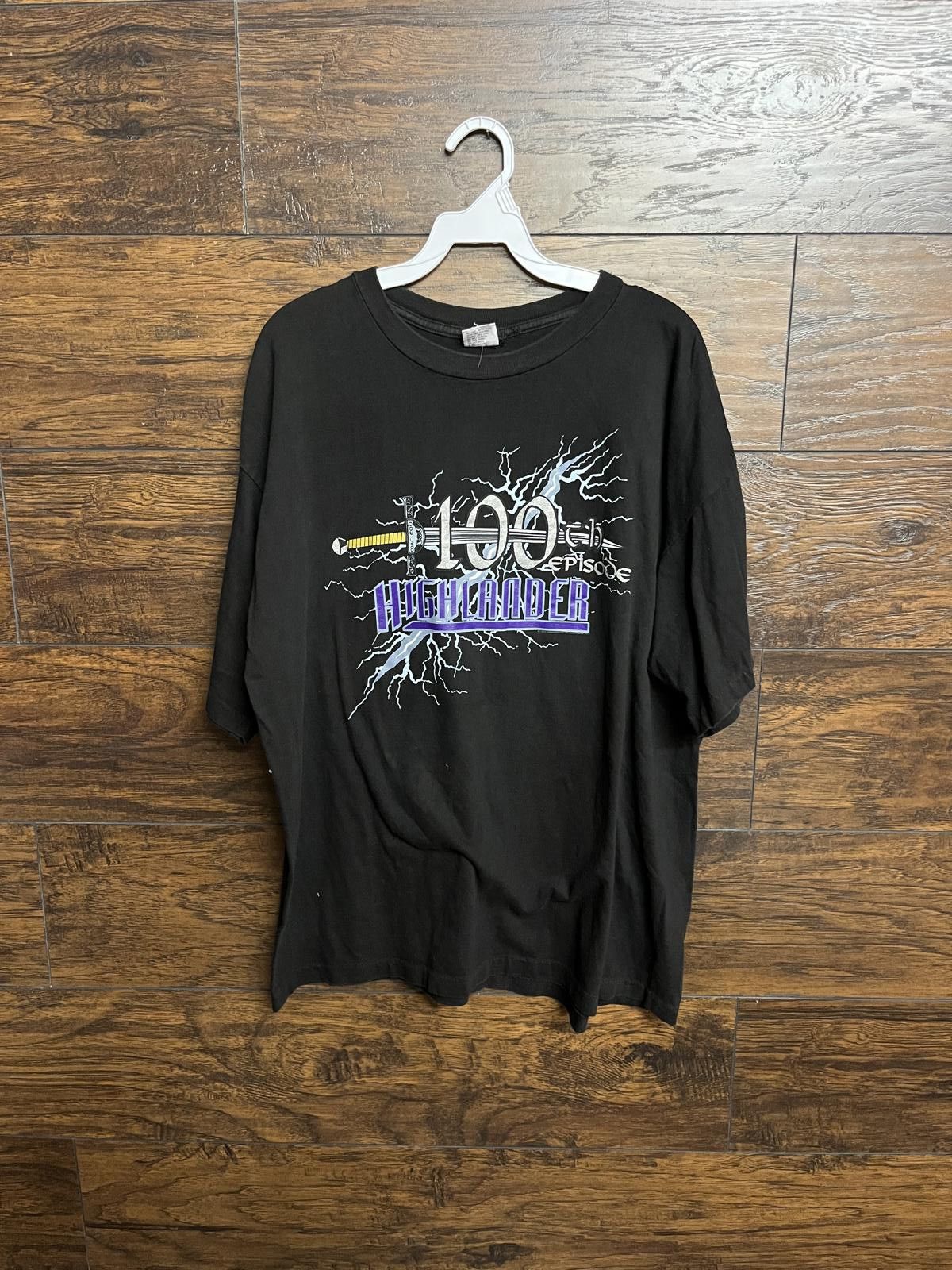 Designer VTG Highlander Series T-shirt TV Show 100th Episode XXL Size US XXL / EU 58 / 5 - 1 Thumbnail