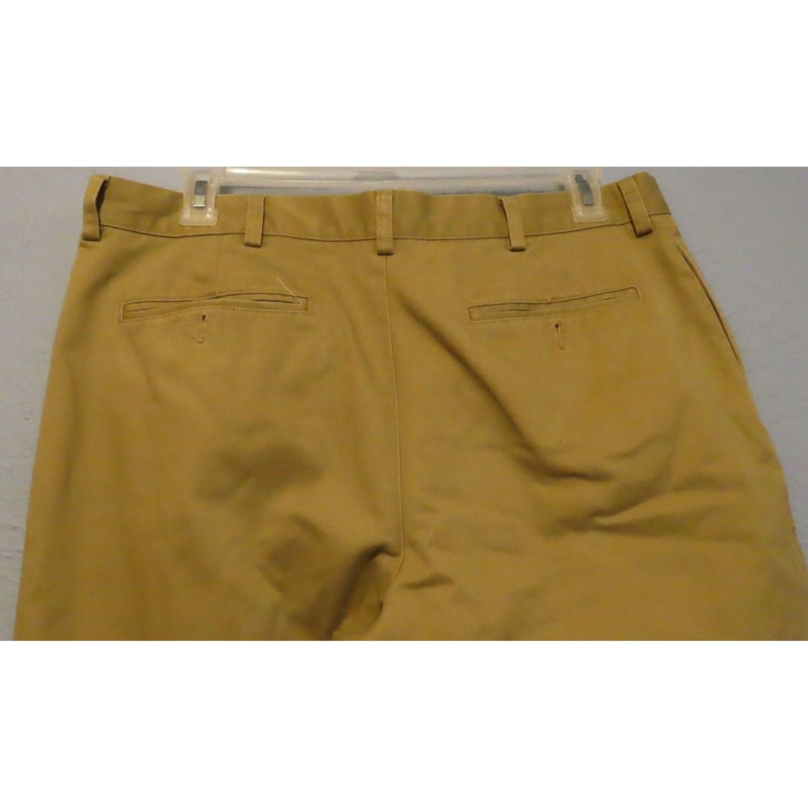 Vintage VINTAGE L.L. Bean Pants Mens 36x30 Khaki Classic Fit Canvas Cotton Flat Front Zipper Button Logo Nature Mens Pants Size US 36 / EU 52 - 7 Thumbnail