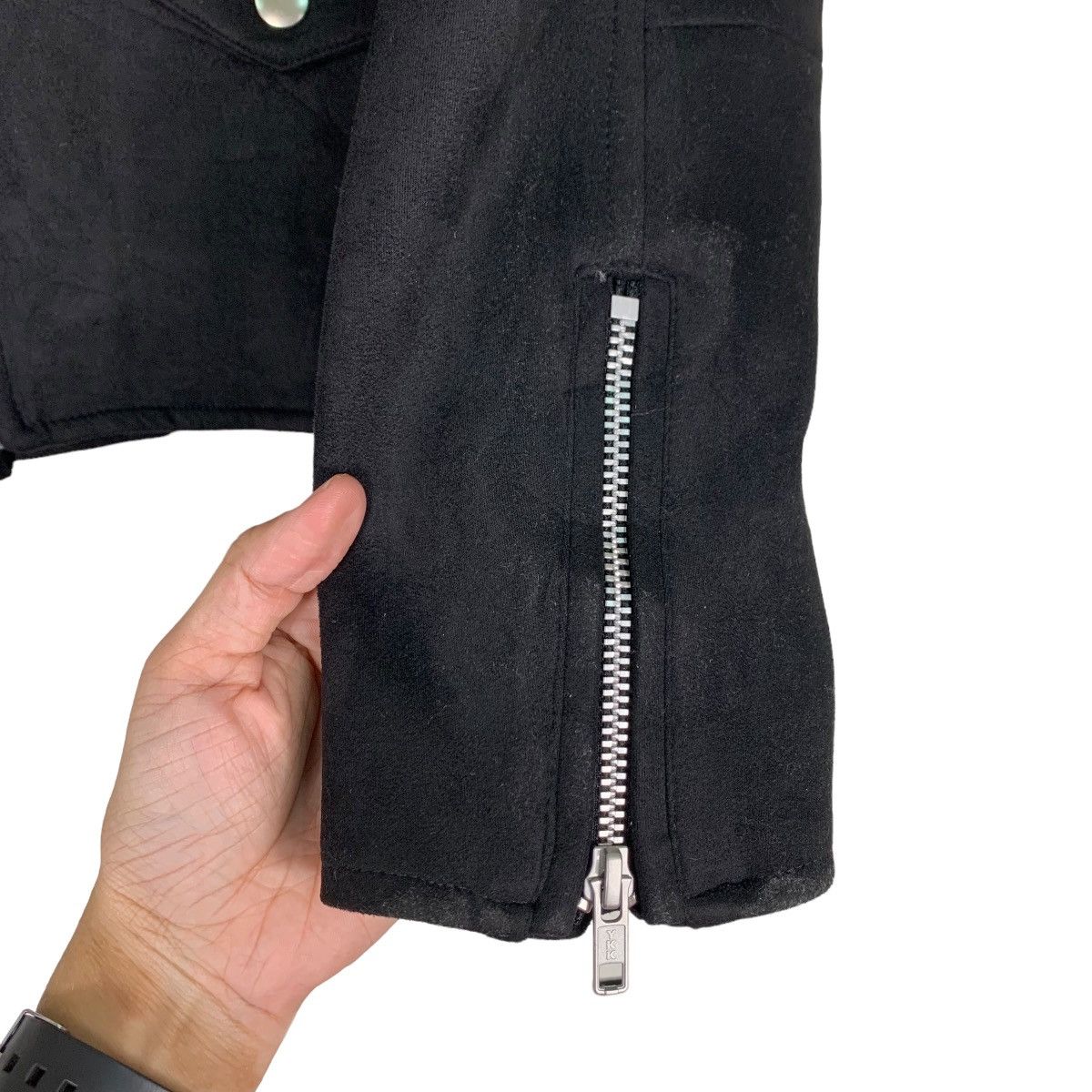 Japanese Brand ALLUMER Double Collar Jacket #0380-C17 Size US XS / EU 42 / 0 - 13 Thumbnail