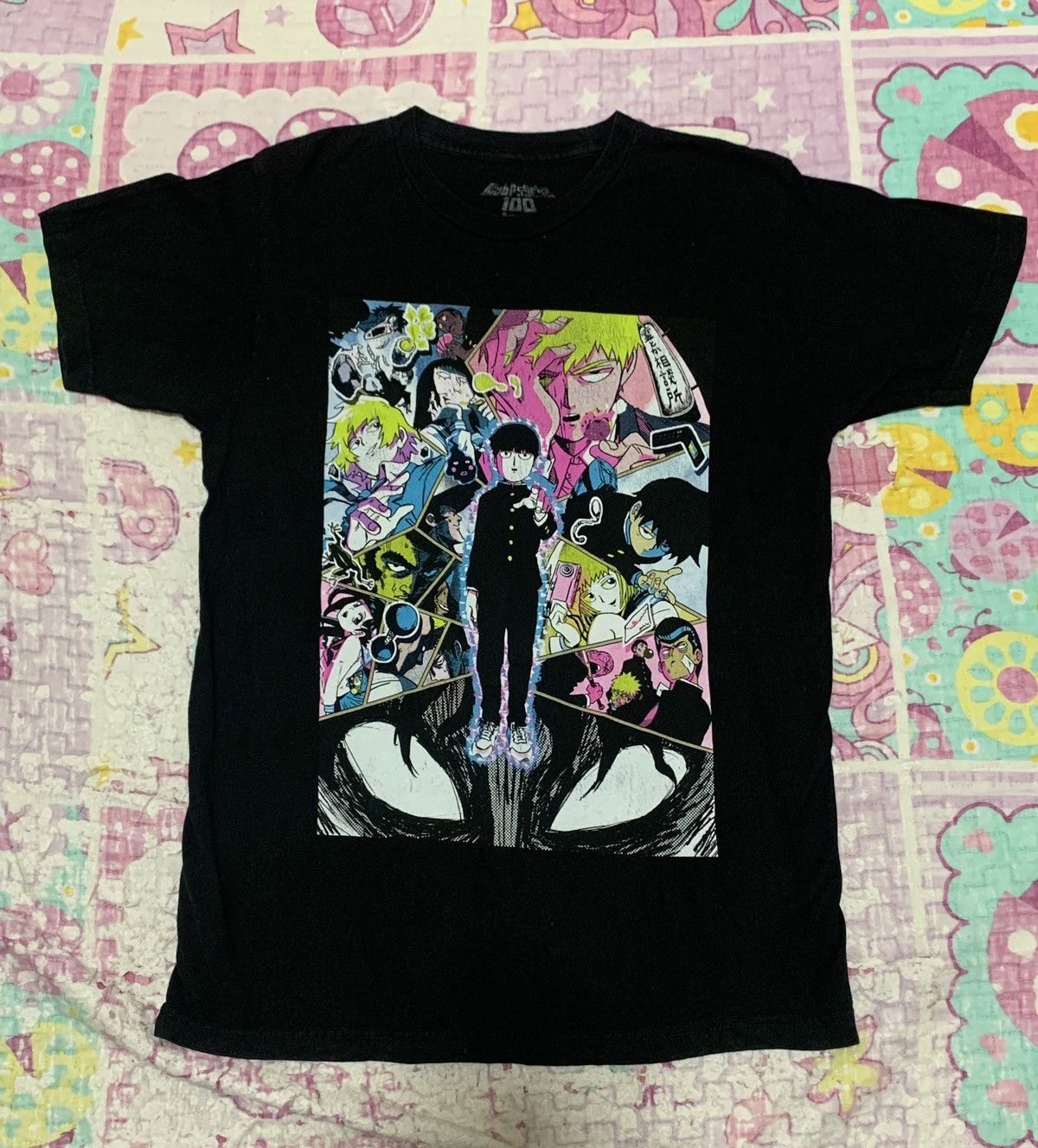 Anime Mob Psycho 100 Anime T-Shirt Black Size US M / EU 48-50 / 2 - 1 Thumbnail