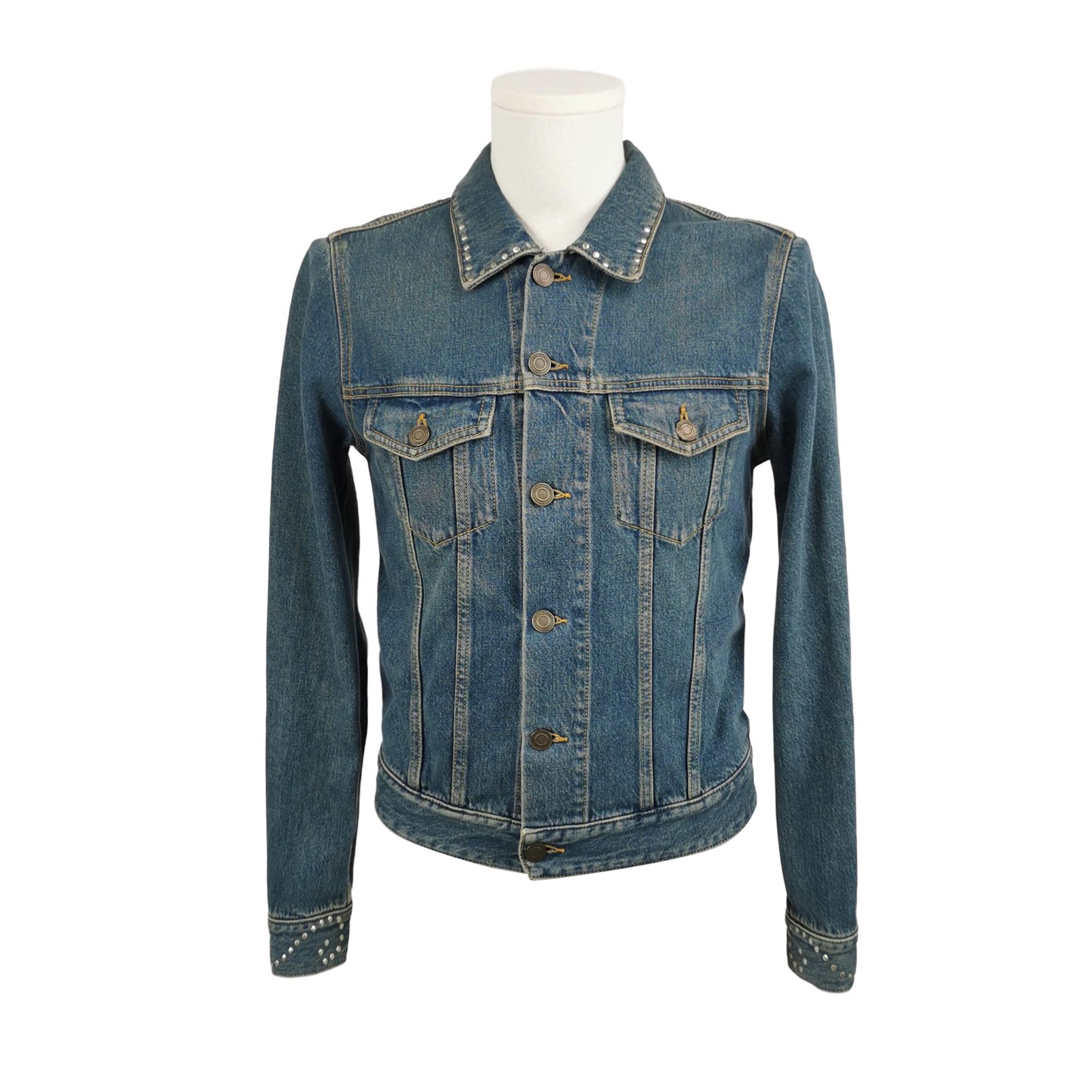 Saint Laurent Paris Saint Laurent XS Collared Leather Jacket Size US XS / EU 42 / 0 - 1 Thumbnail