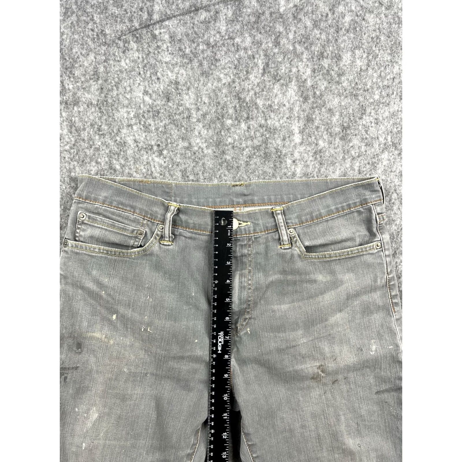 Levi's VINTAGE Levi's 504 Jeans Mens Light Gray Regular Fit Straight Leg 34x30 90s 80s City Denim Size US 34 / EU 50 - 6 Thumbnail