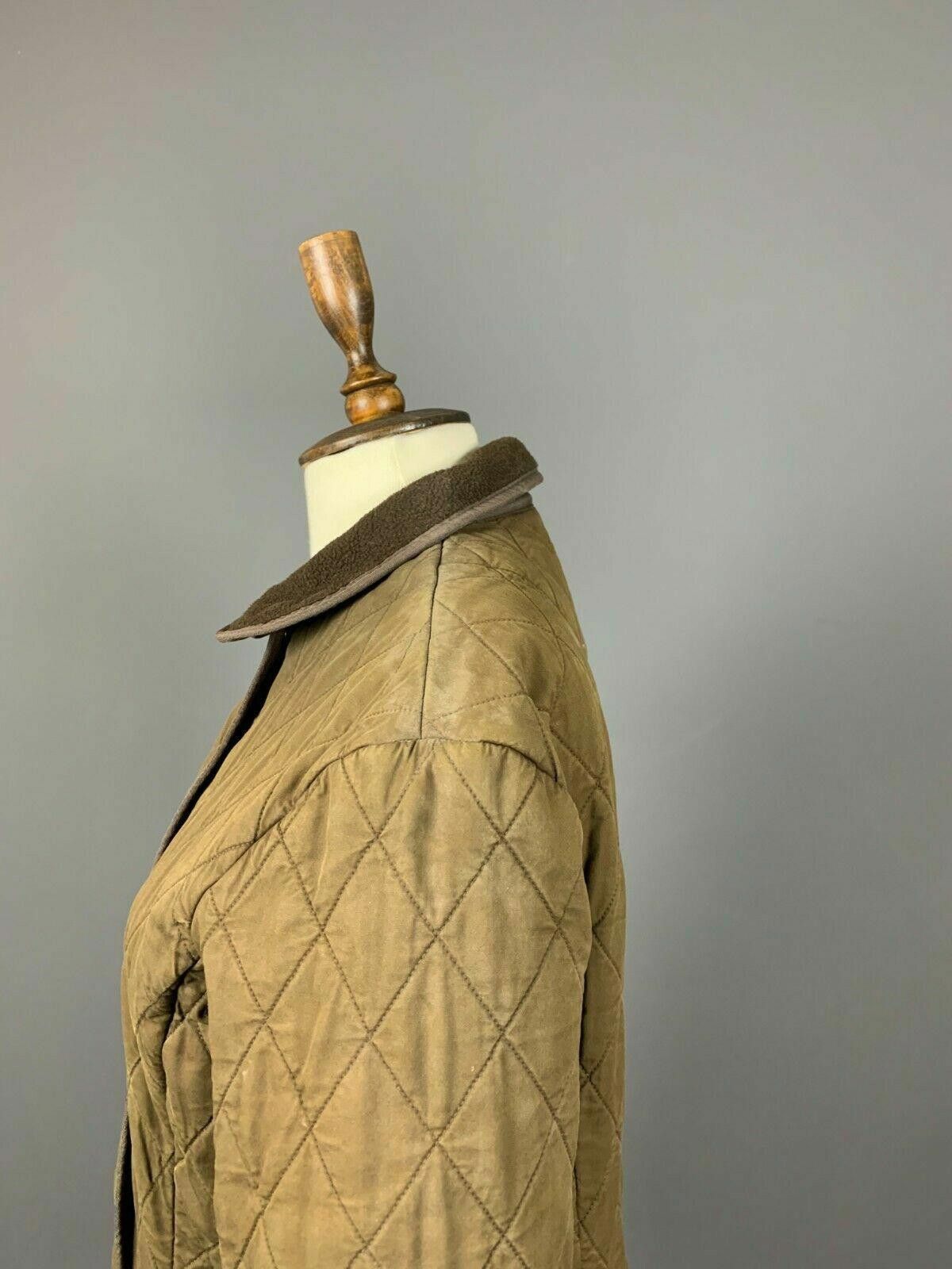Barbour Ladies Barbour Brown Quilted Jacket Size UK 14 USA 10 Size L / US 10 / IT 46 - 7 Thumbnail