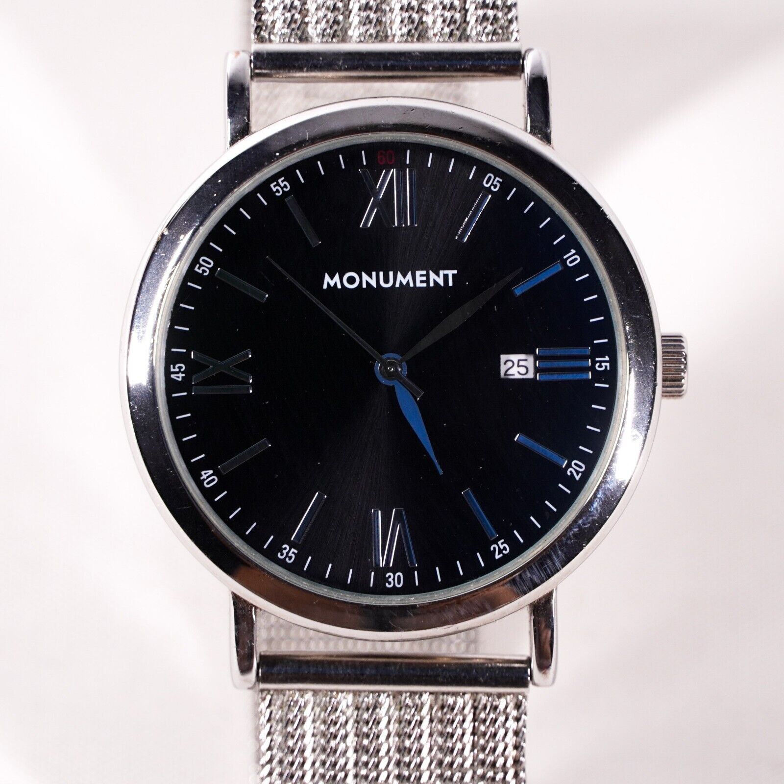 Other 10" Monument Metal Wrist Watch Silver Japanese Quartz Size ONE SIZE - 2 Thumbnail