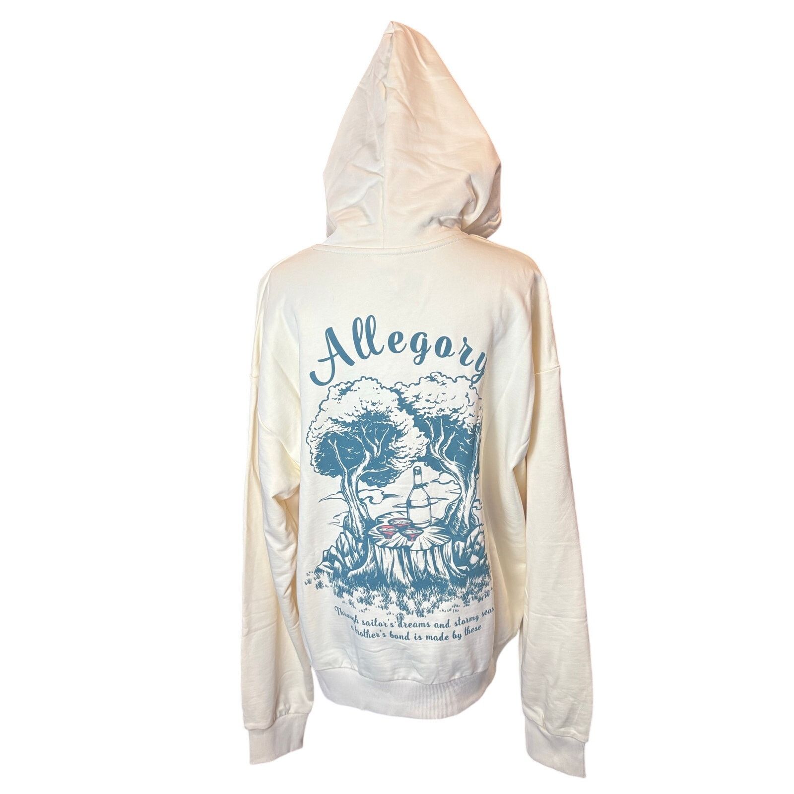 Other New Allegory 100% Cotton Men's Hoodie - Cream Size US L / EU 52-54 / 3 - 1 Thumbnail