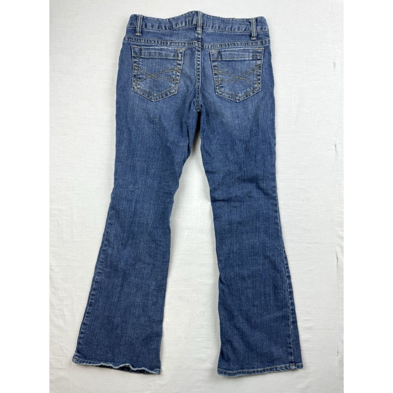 Vintage VINTAGE Aéropostale Jeans Womens 8 Blue Slim Flared Hipster 7/8 Y2K Flare Jeans Size 30" / US 8 / IT 44 - 3 Thumbnail