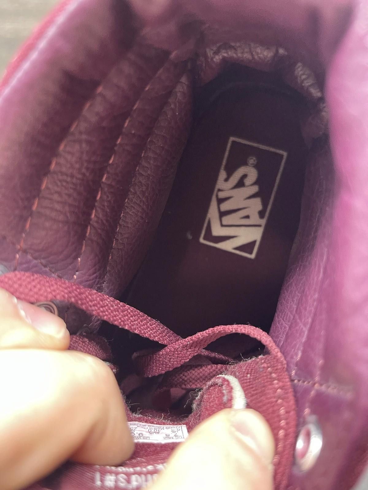 Vans Vans Sk8 Hi Shoes Mens Size 7.5 Burgundy Maroon Red Sneakers Size US 7.5 / EU 40-41 - 9 Thumbnail