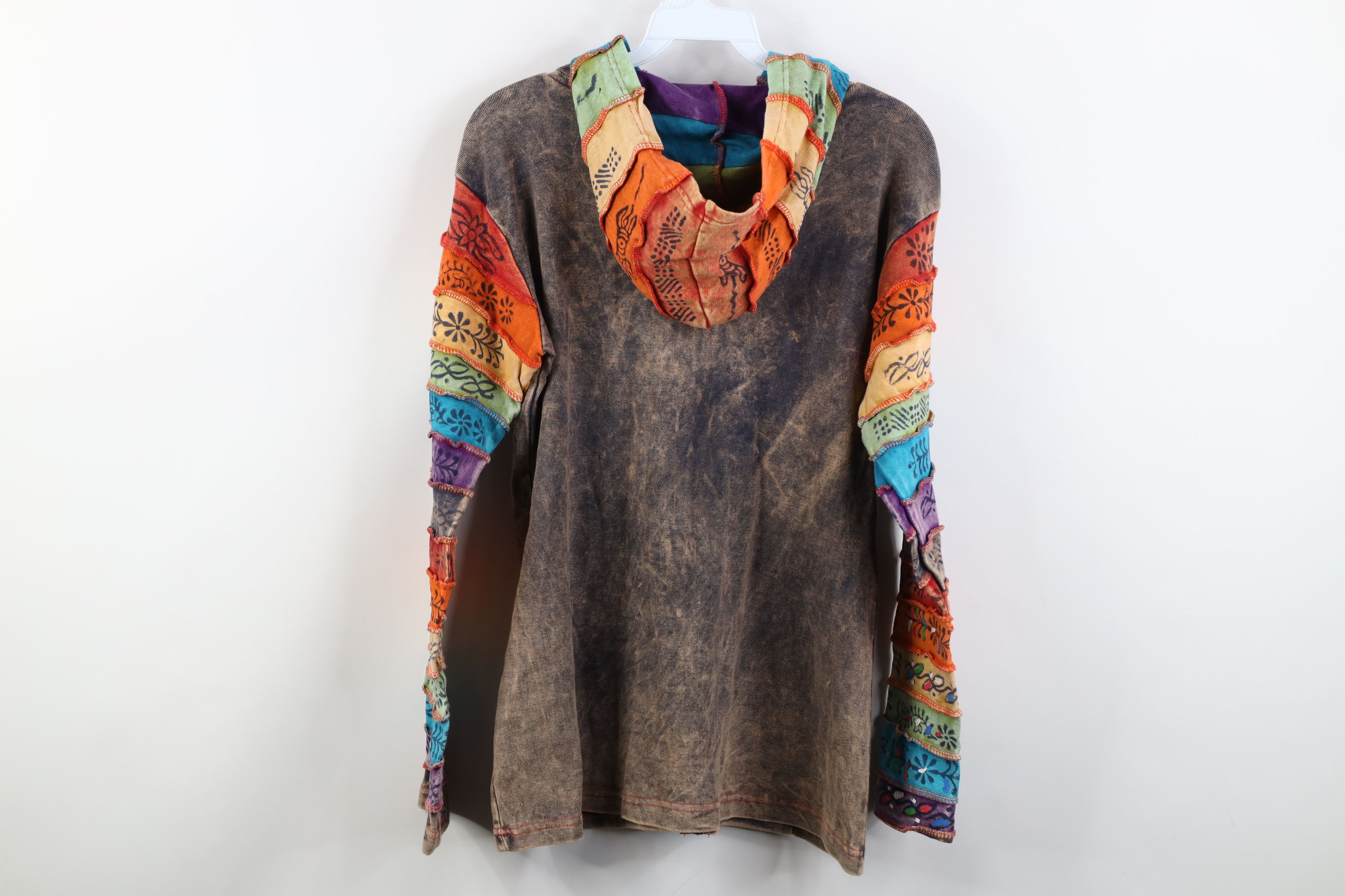 Vintage Vintage 90s Y2K Streetwear Rainbow Sequin Sun Fairy Hoodie Size M / US 6-8 / IT 42-44 - 14 Thumbnail